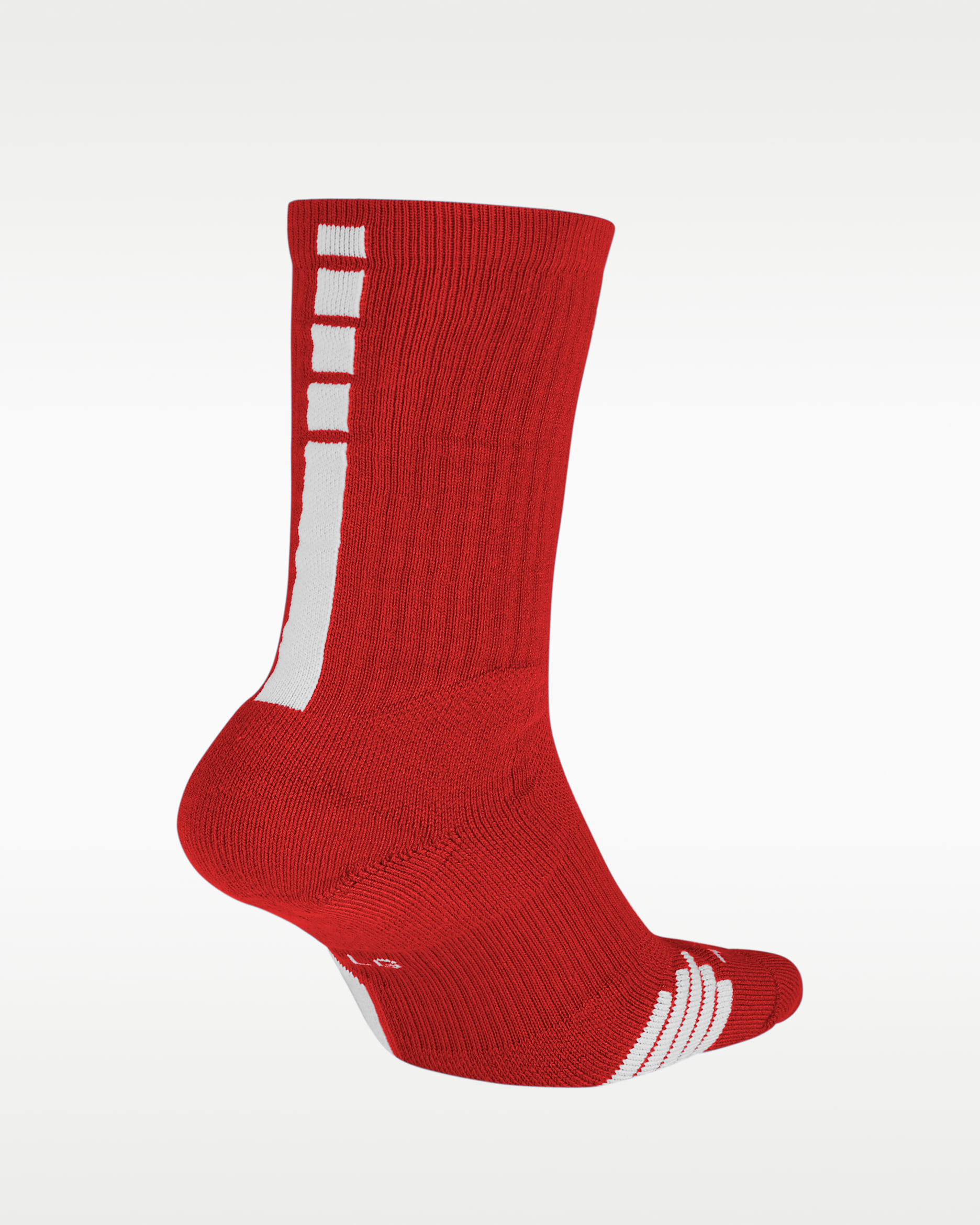 Nike Elite Crew Basketball Socks - University Red/White/White