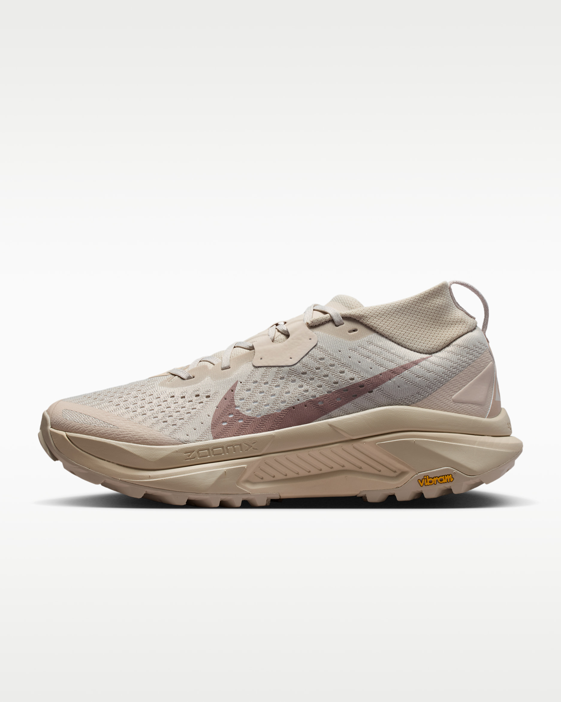 Nike ACG Zegama Men's Trail Running Shoes - Cream II/Safety Orange/Light Orewood Brown