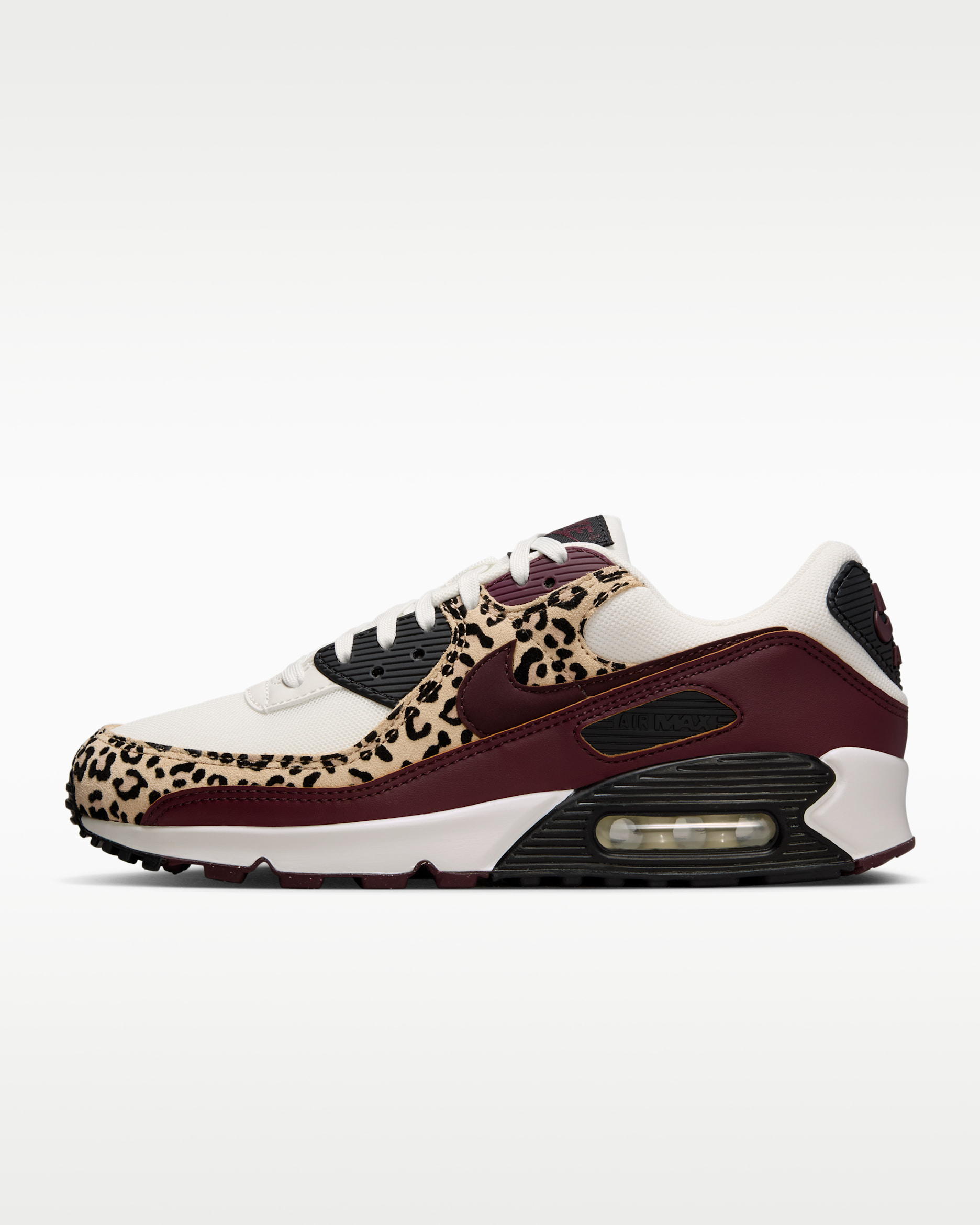 Nike Air Max 90 Women's Shoes - Sail/Black/Burgundy Crush