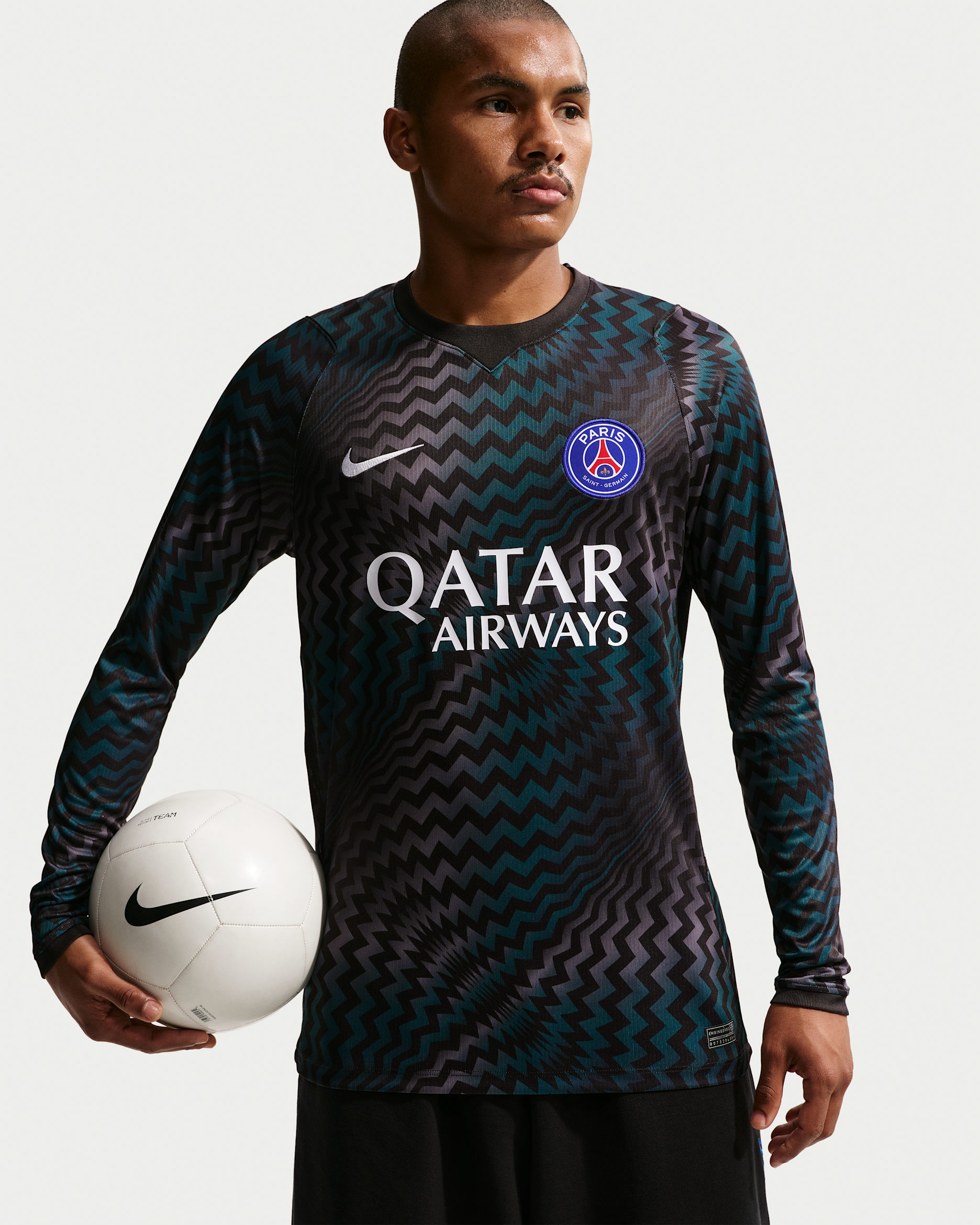 Maillot de foot Replica Nike Dri-FIT Paris Saint-Germain 2026/27 Stadium Gardien de but pour homme - Noir/Blanc