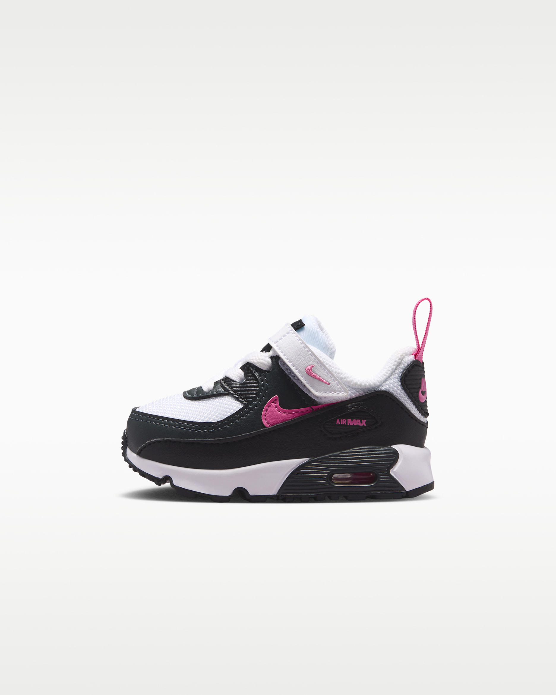 Nike Max 90 Baby/Toddler Shoes - White/Black/Anthracite/Playful Pink