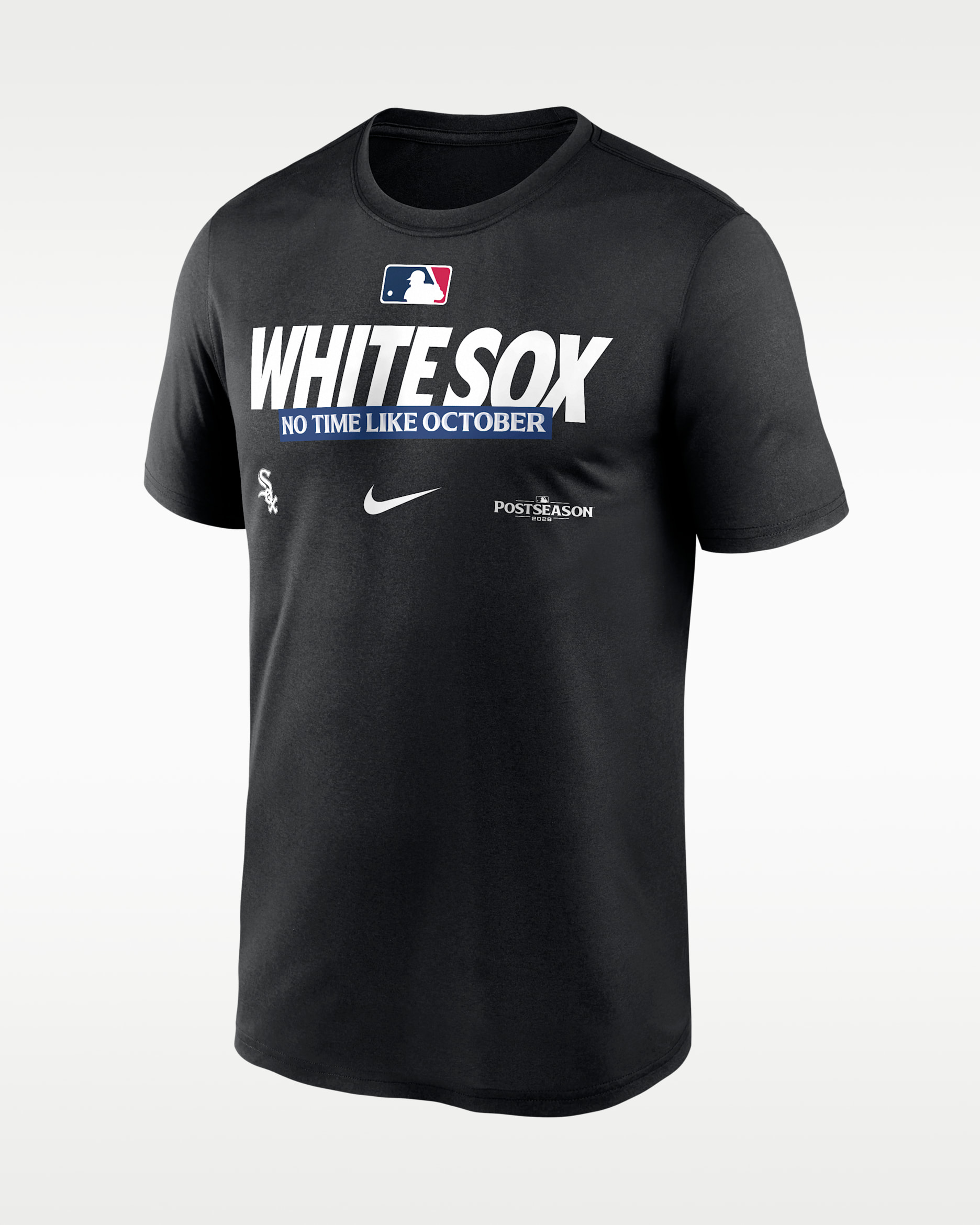Chicago White Sox 2026 Postseason Authentic Collection Legend Men's Nike Dri-FIT MLB T-Shirt - Black