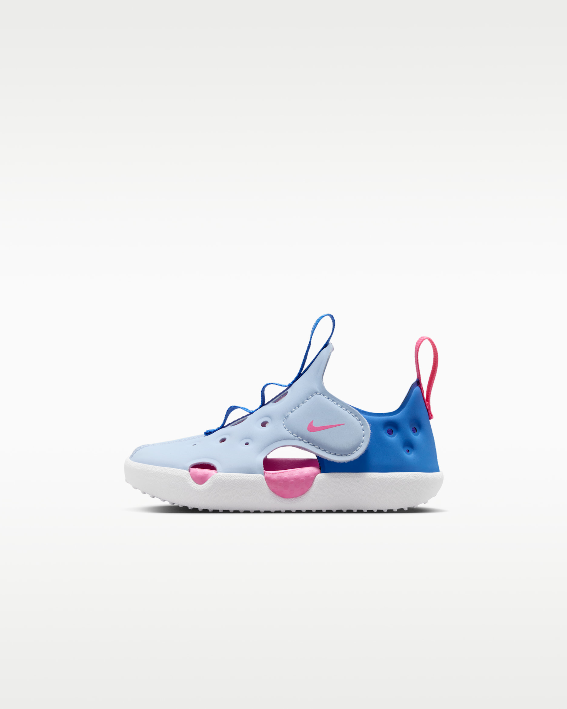 Sandalias para bebé e infantil Nike Sunray Protect 4 - Azul hidrógeno/Azul cristal/Blanco/Rosa resplandor