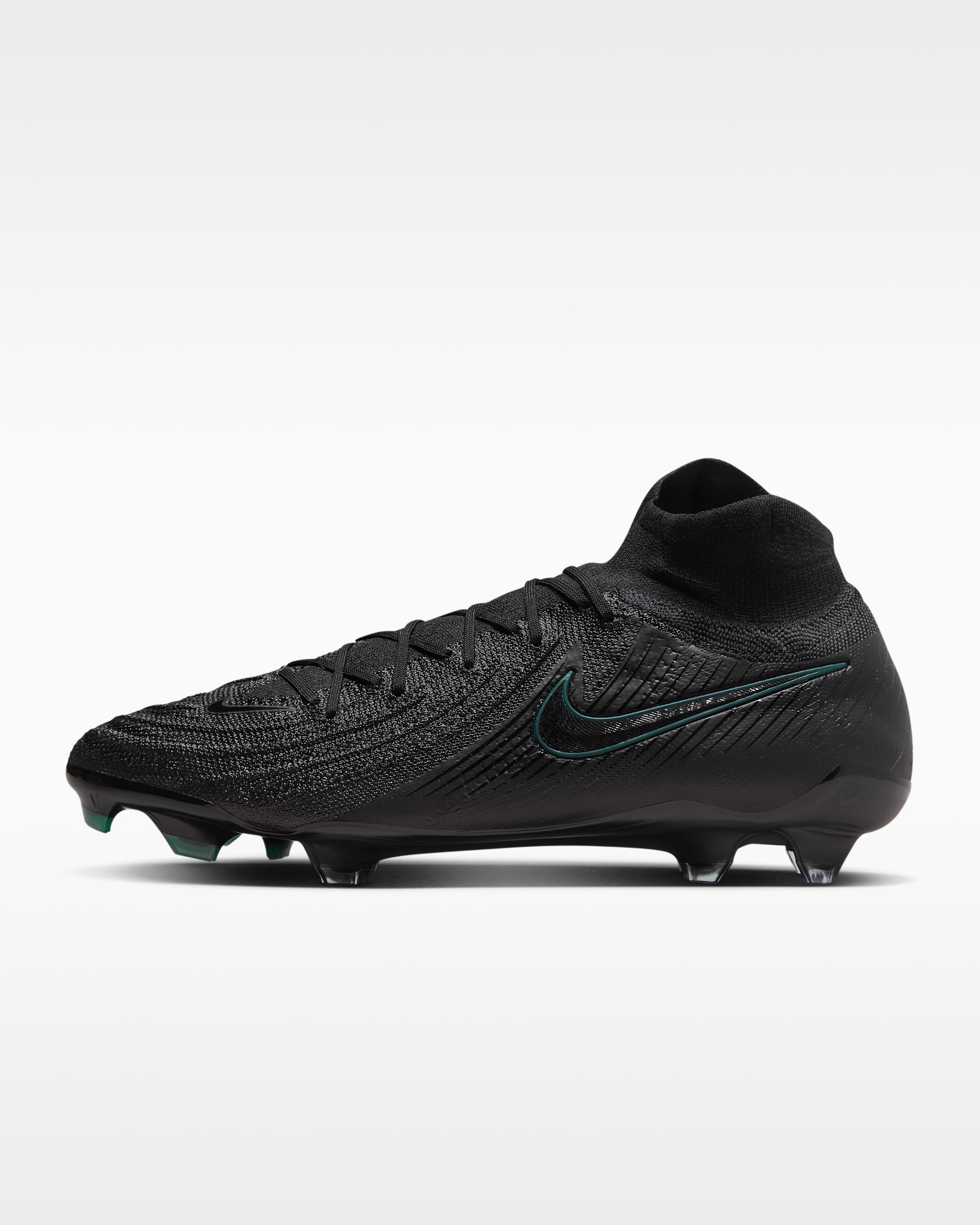 Nike Phantom Luna 2 Elite Firm-Ground High-Top Football Boot - Black/Deep Jungle/Black