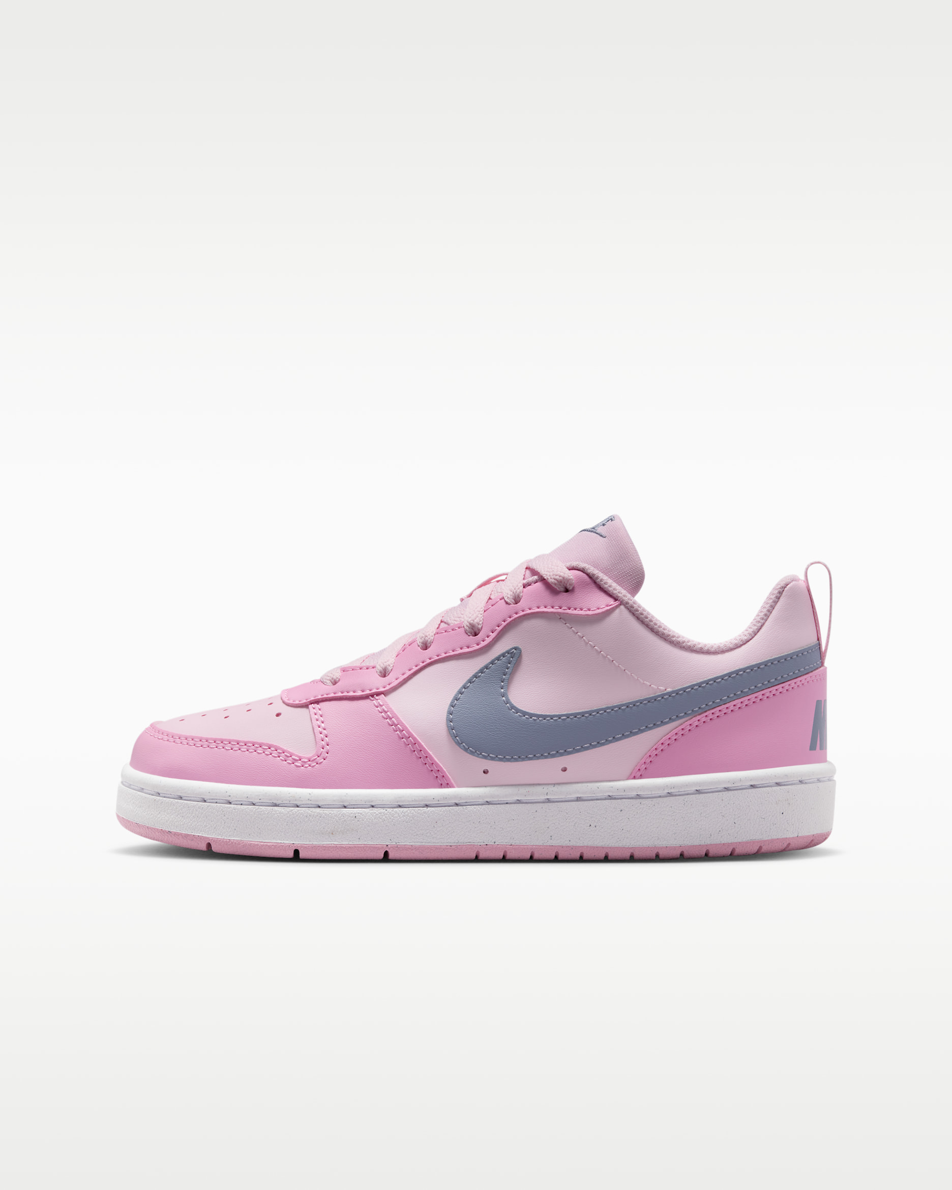 Nike Court Borough Low Recraft Older Kids' Shoes - Pink Foam/Pink Rise/White/Ashen Slate