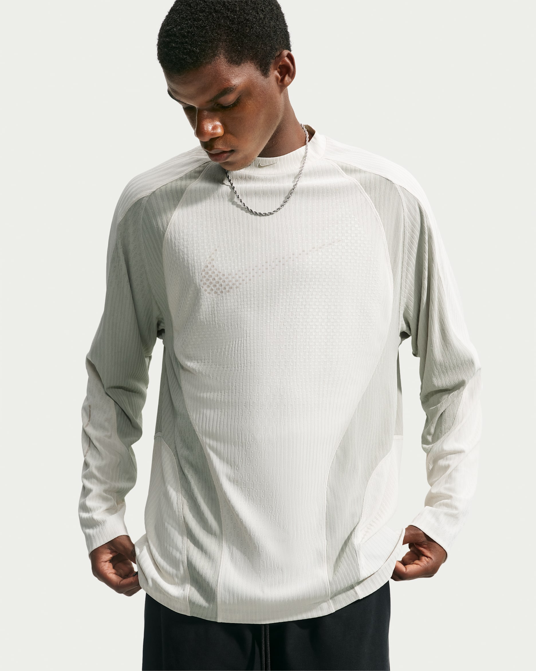 Nike Tech Men's Dri-FIT ADV Jersey - Light Bone/Spruce Fog/Spruce Fog