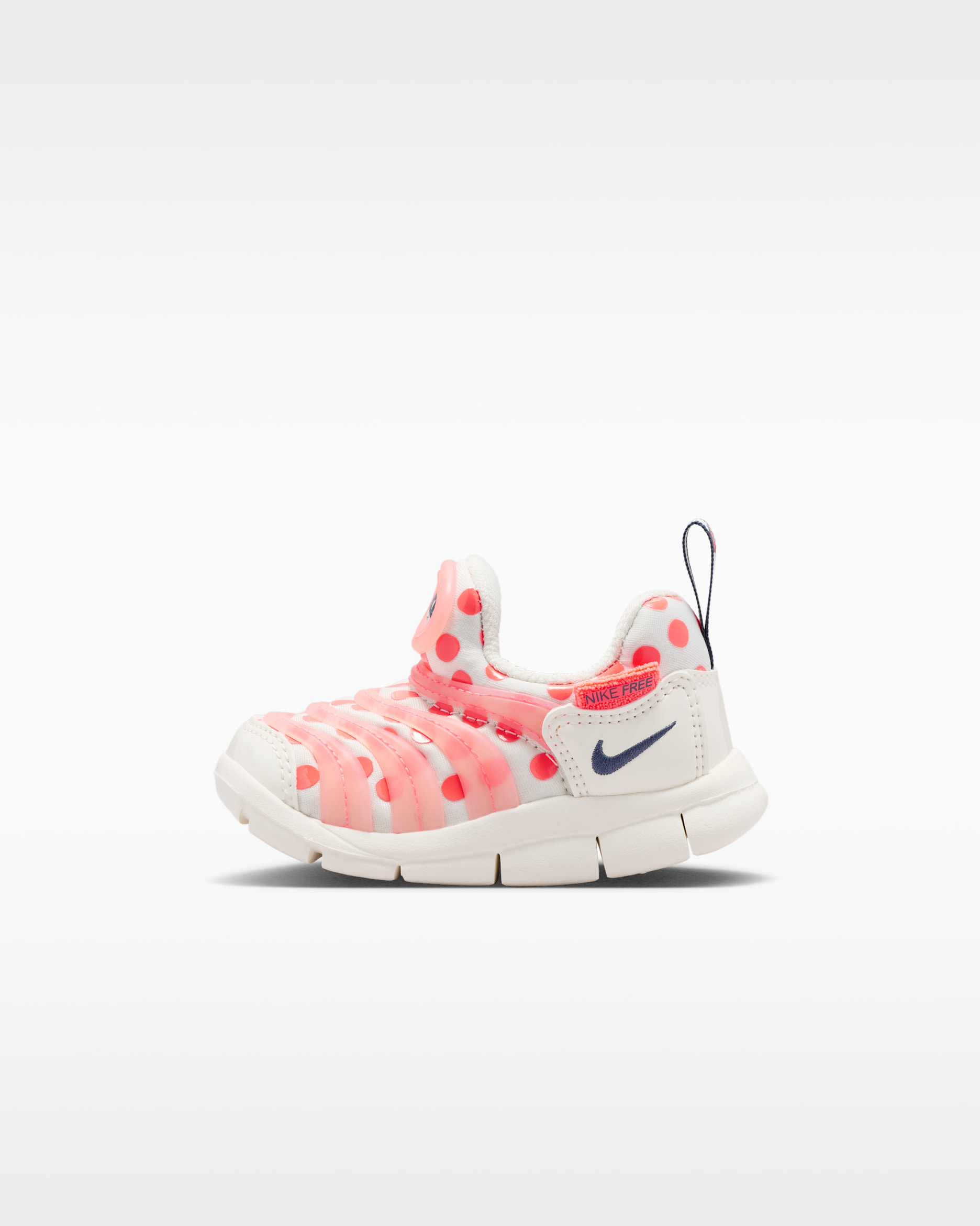 Nike Dynamo Free Baby/Toddler Shoes - Pale Ivory/Hot Lava/Light Iron Ore/Thunder Blue