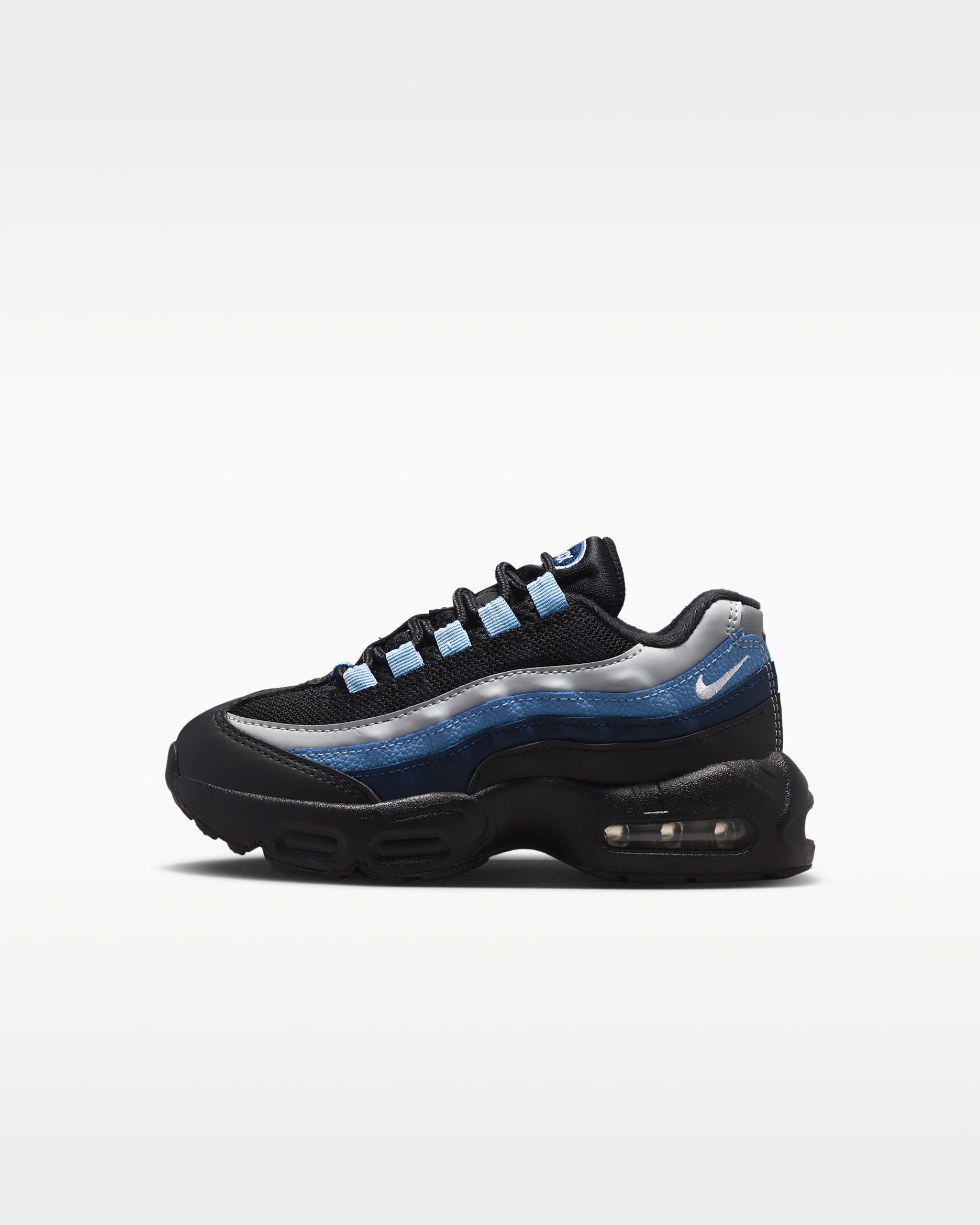 Nike Air Max 95 Recraft Younger Kids' Shoes - Black/Light Smoke Grey/Work Blue/White