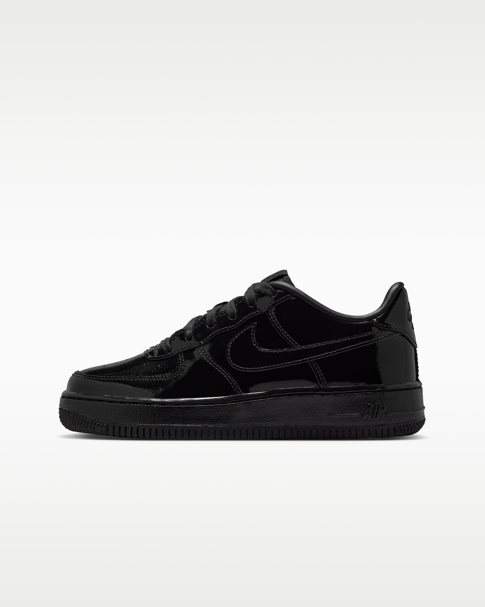 Nike Air Force 1 Big Kids' Shoes - Black/Black/Black