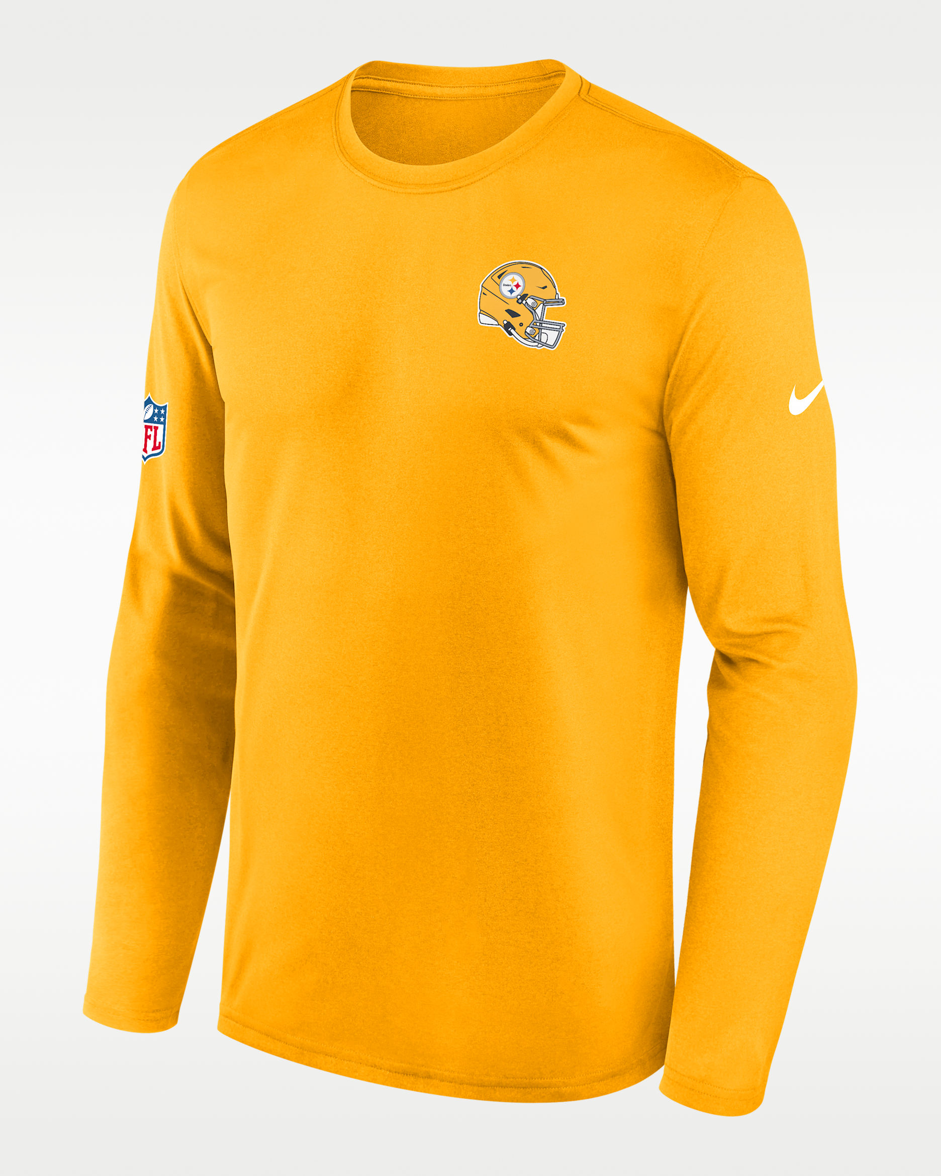 Pittsburgh Steelers Alt Legend Small Logo Men's Nike Dri-FIT NFL Long-Sleeve T-Shirt - Gold