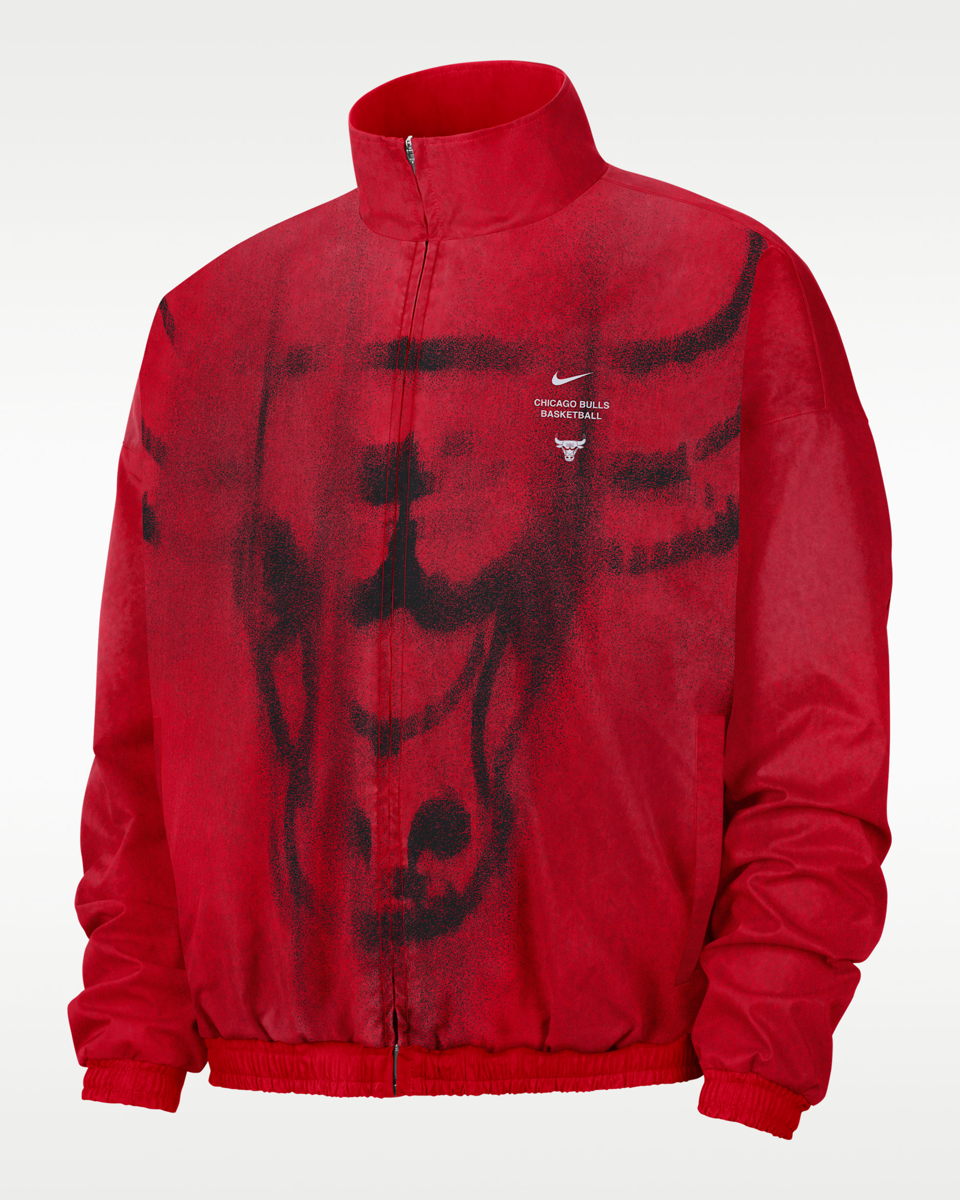 Chicago Bulls Nike Standard Issue Men's Woven Basketball Jacket - University Red/Black