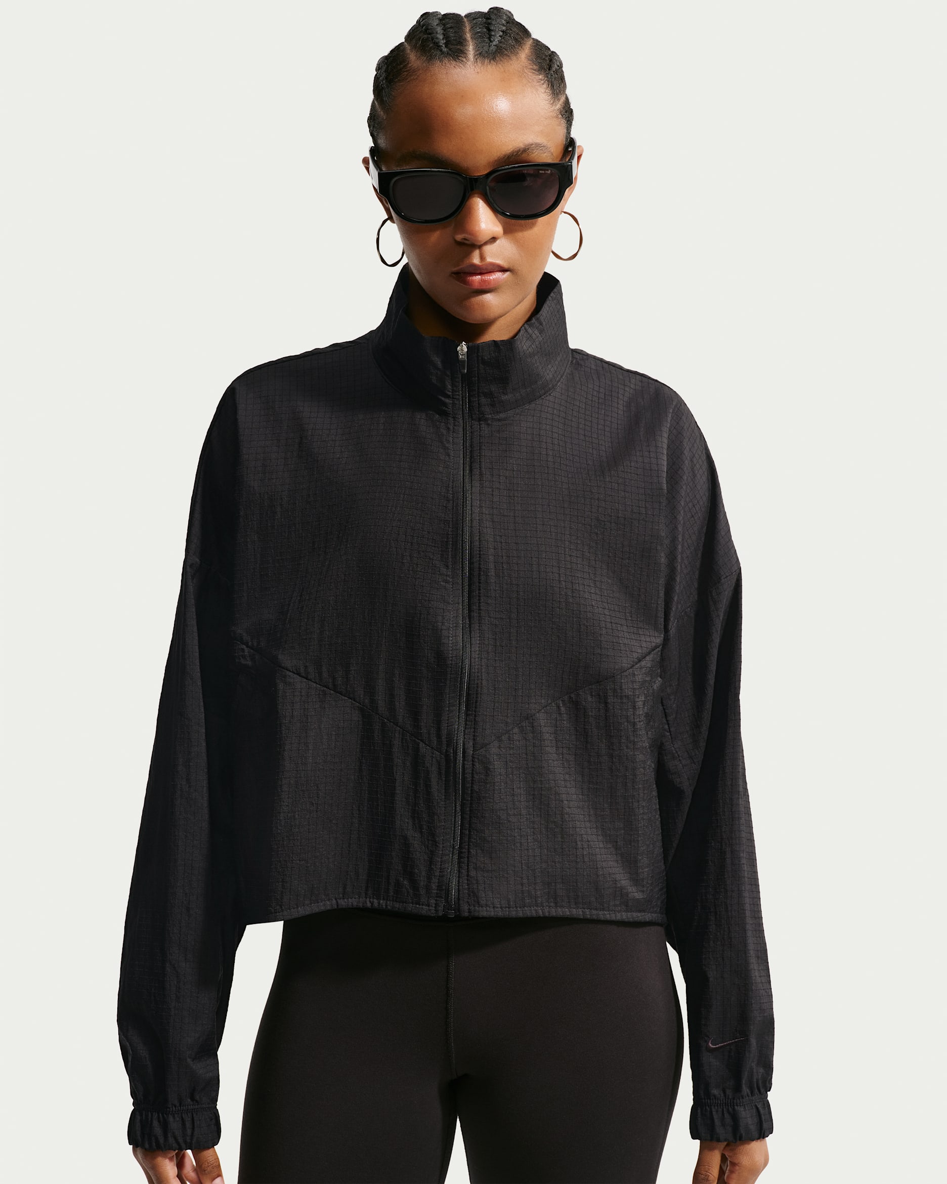 Chamarra ligera de ripstop oversized para mujer Nike Sportswear - Negro/Negro