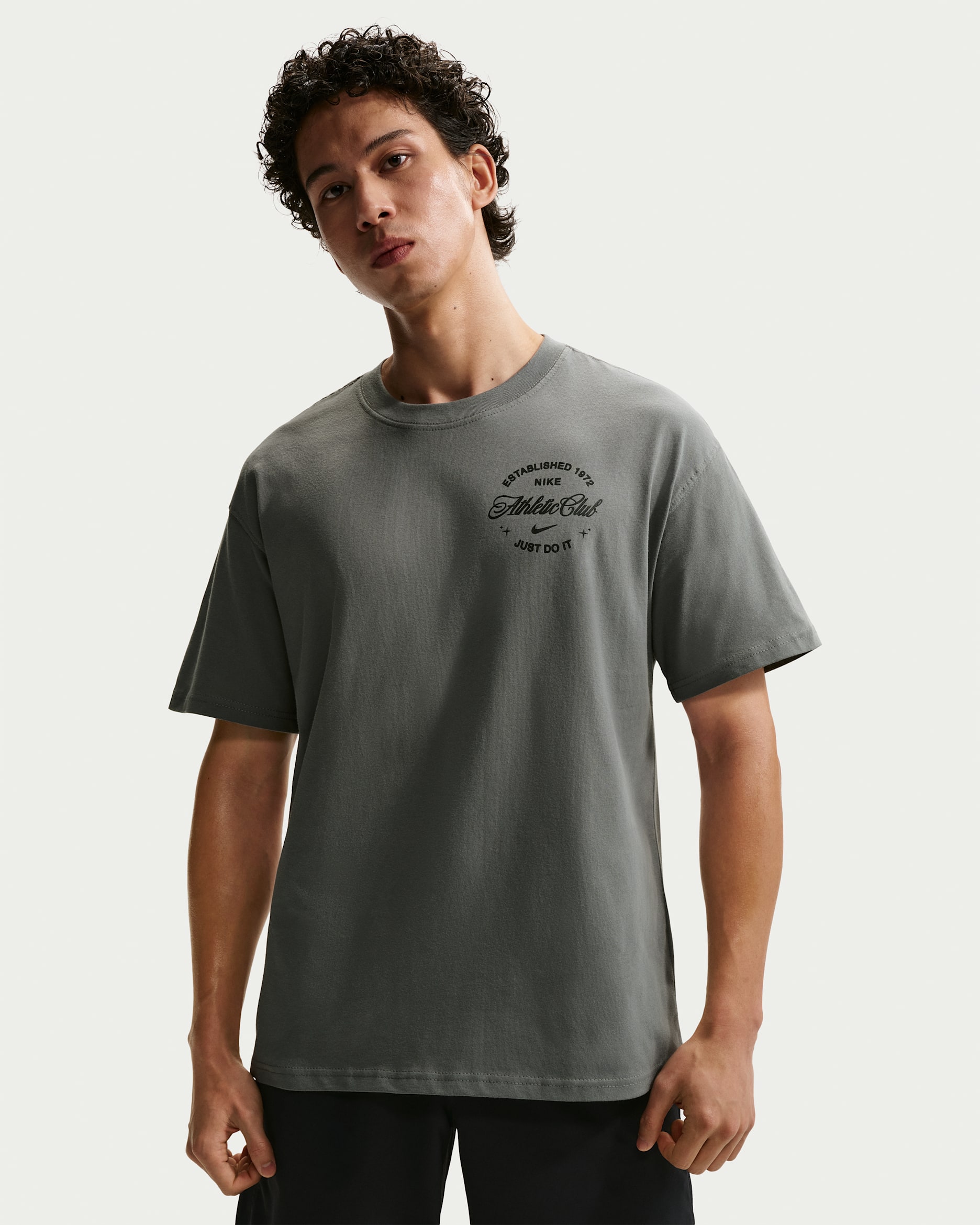 ナイキ メンズ N.A.C. Tシャツ - スモークグレー/ブラック