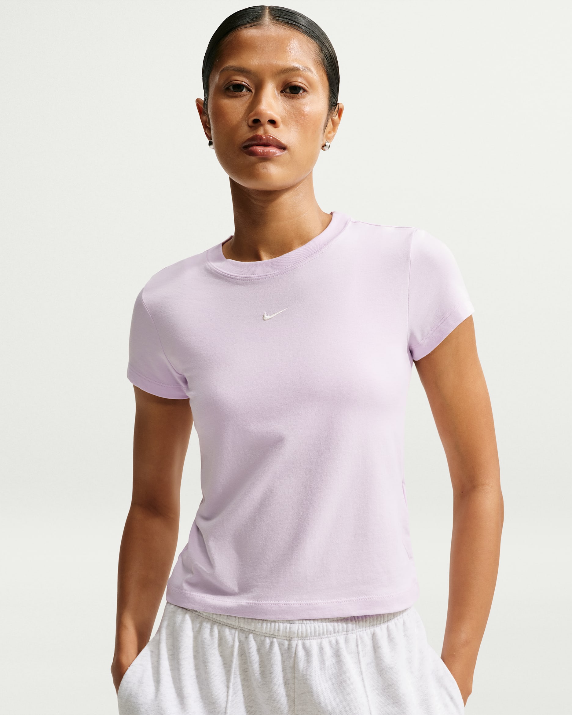 Nike Sportswear Chill Knit Women's T-shirt - Bleached Lilac