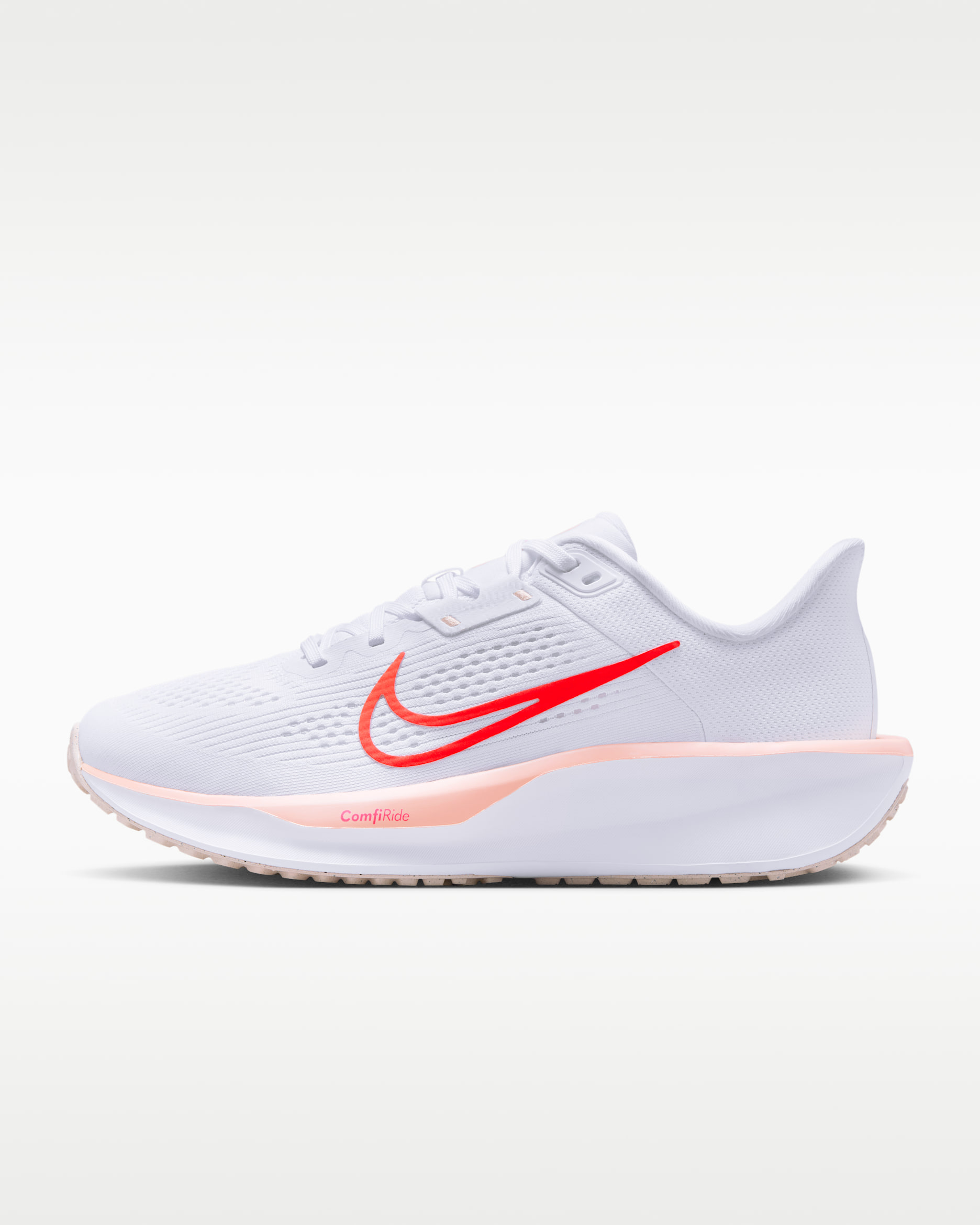 Nike Quest 6 Straßenlaufschuh (Damen) - Weiß/Washed Coral/Summit White/Bright Crimson