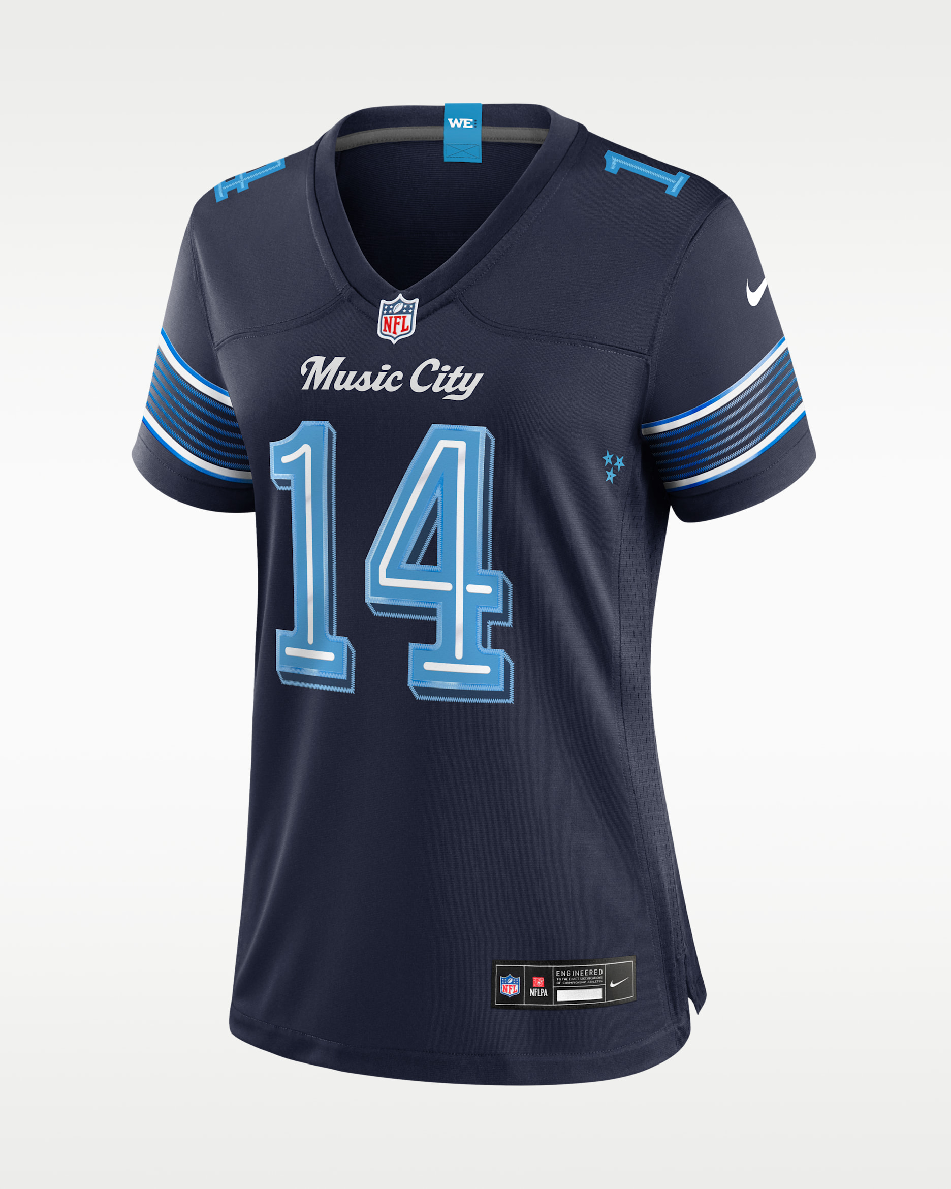 Carnell Tate Tennessee Titans Rivalries Collection Women's Nike NFL Game Jersey - Navy