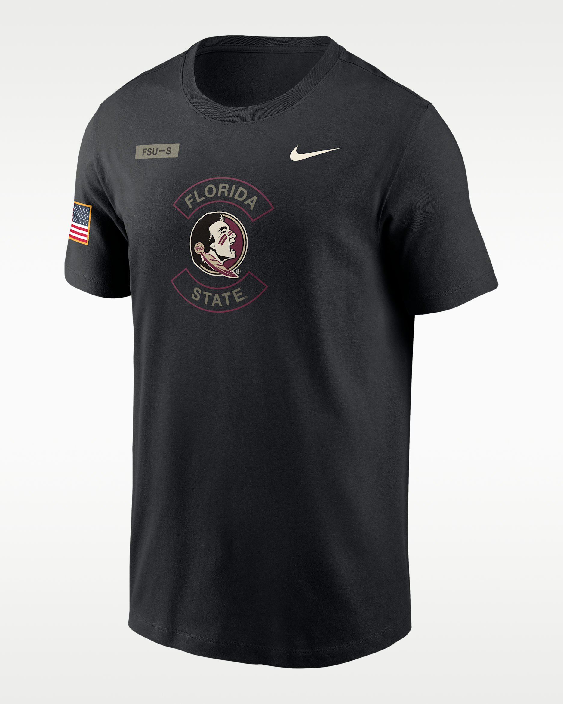 Florida State Military Appreciation Men's Nike Dri-FIT College T-Shirt - Black