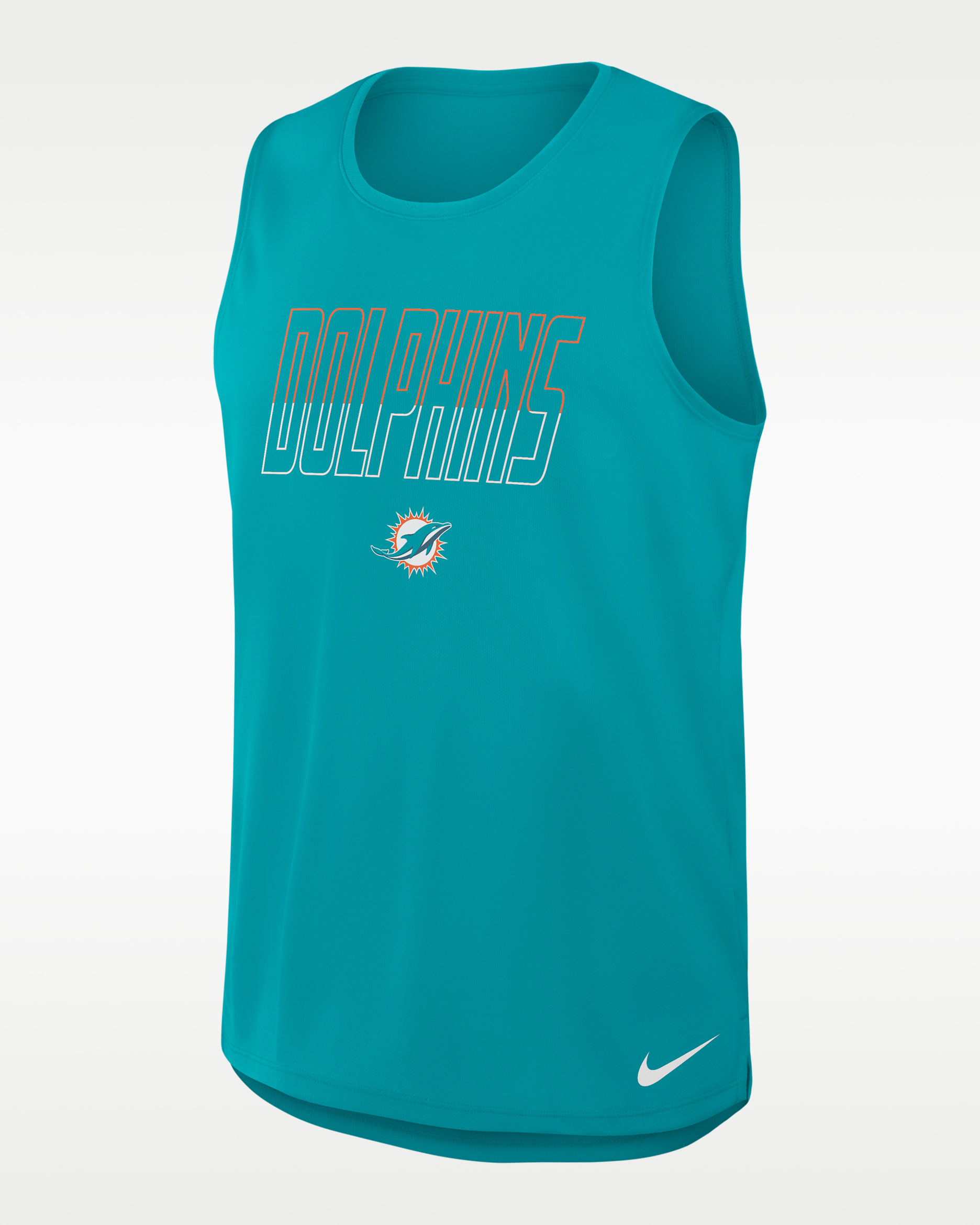 Miami Dolphins Men's Nike Dri-FIT NFL Tank Top - Aqua