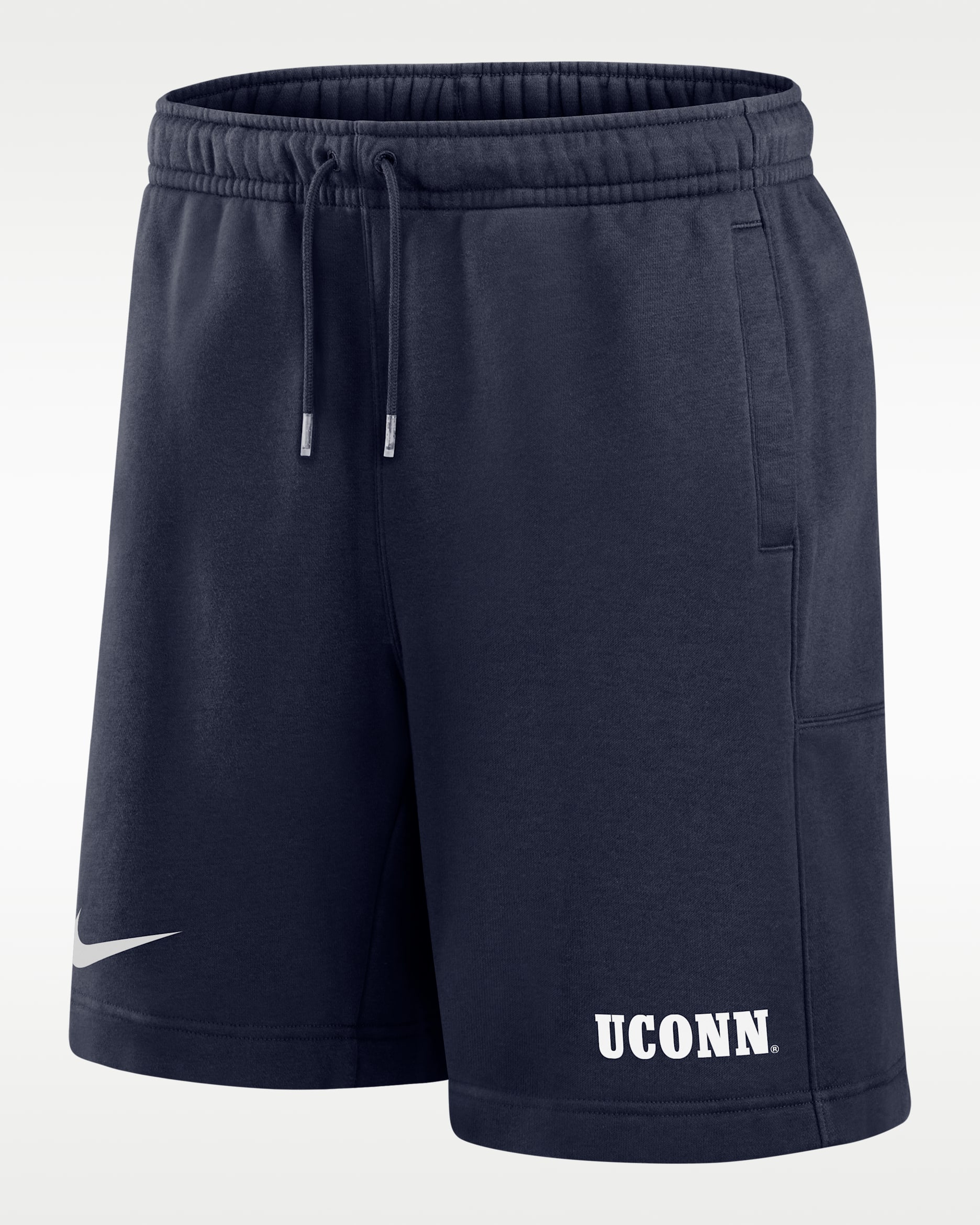 Shorts Nike de tejido Fleece para hombre Connecticut Huskies Club - Azul marino universitario