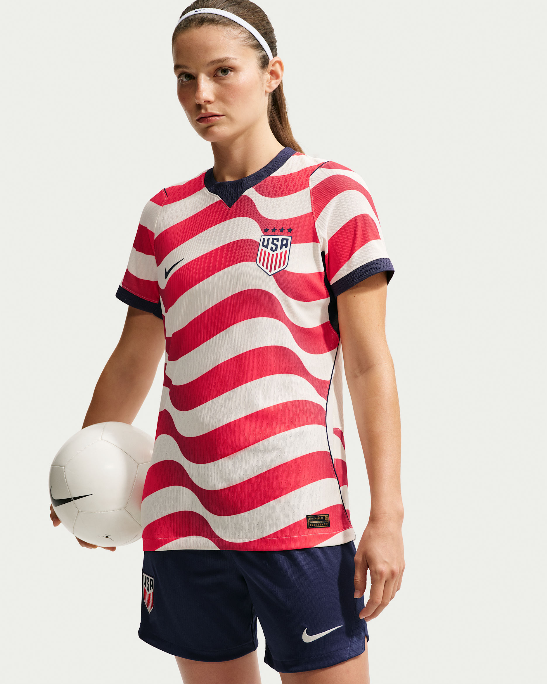 USMNT 2026 Match Home Women's Nike Aero-FIT Soccer Authentic Jersey - Sail/Midnight Navy/Midnight Navy/Midnight Navy