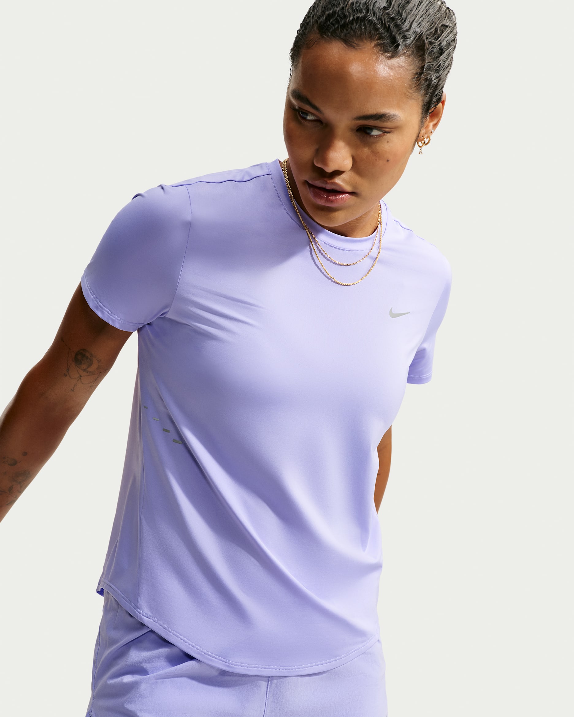 Nike Swift Women's Dri-FIT Short-Sleeve Running Top - Purple Pulse