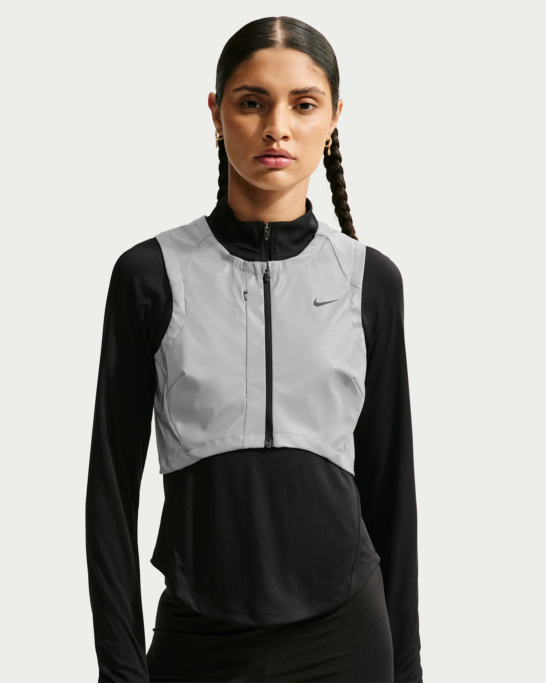 Nike Swift Flash Women's Running Gilet - Metallic Cool Grey/White/Black