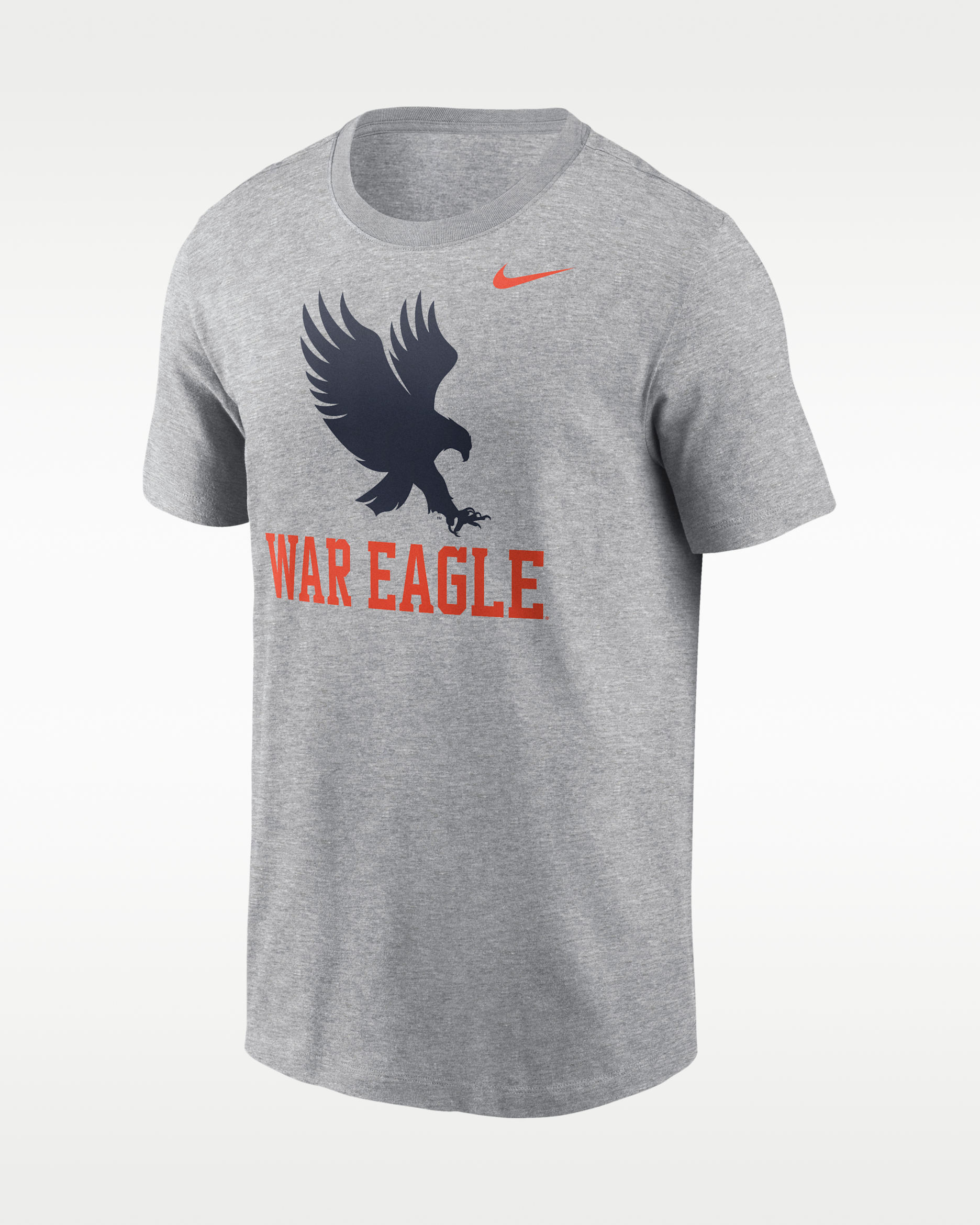Auburn Primetime Logo Mantra Men's Nike College T-Shirt - Grey Heather