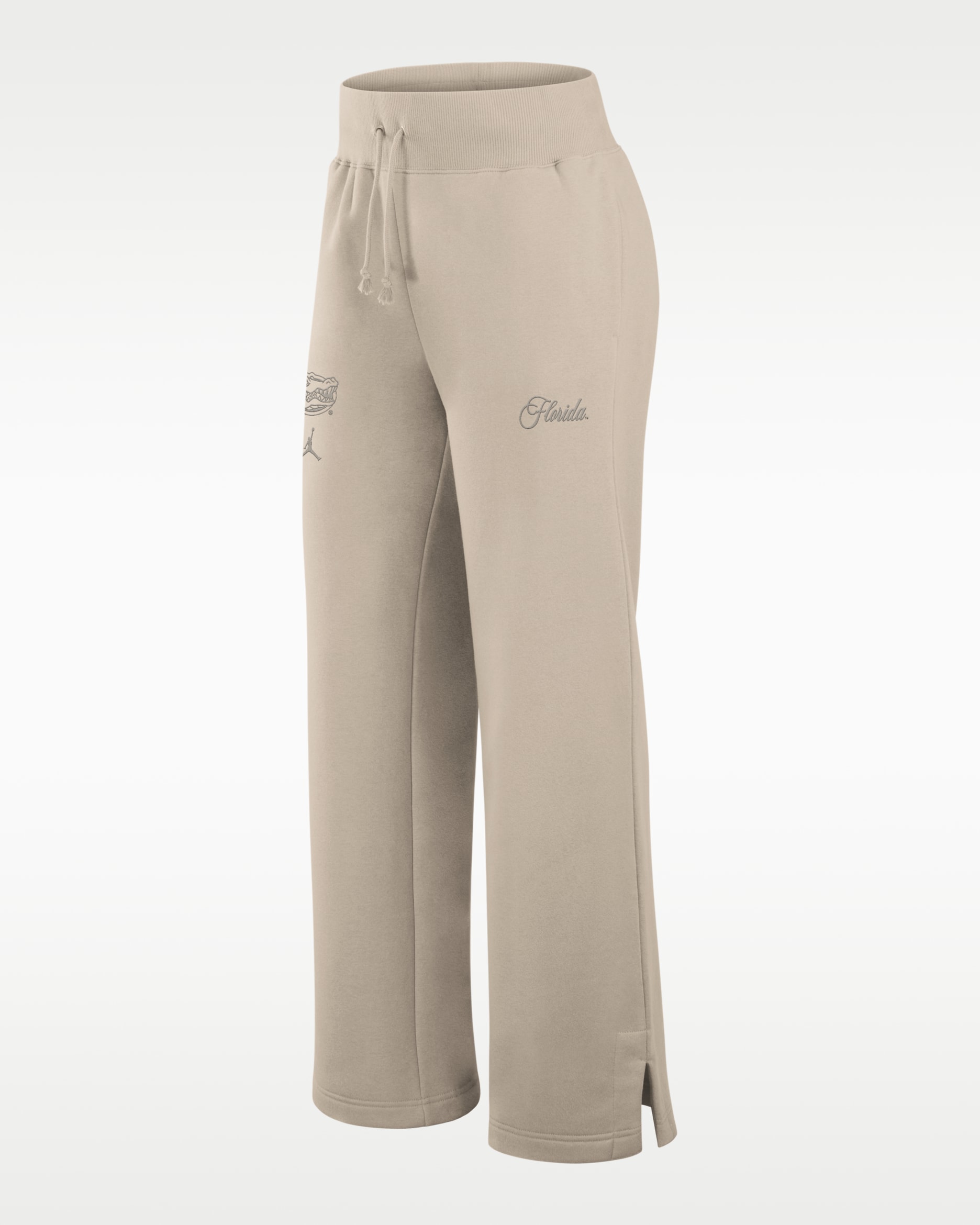 Pantalones deportivos universitarios de tiro alto marca Jordan para mujer Florida Neutral Stance Collection Phoenix - Tostado/Beige