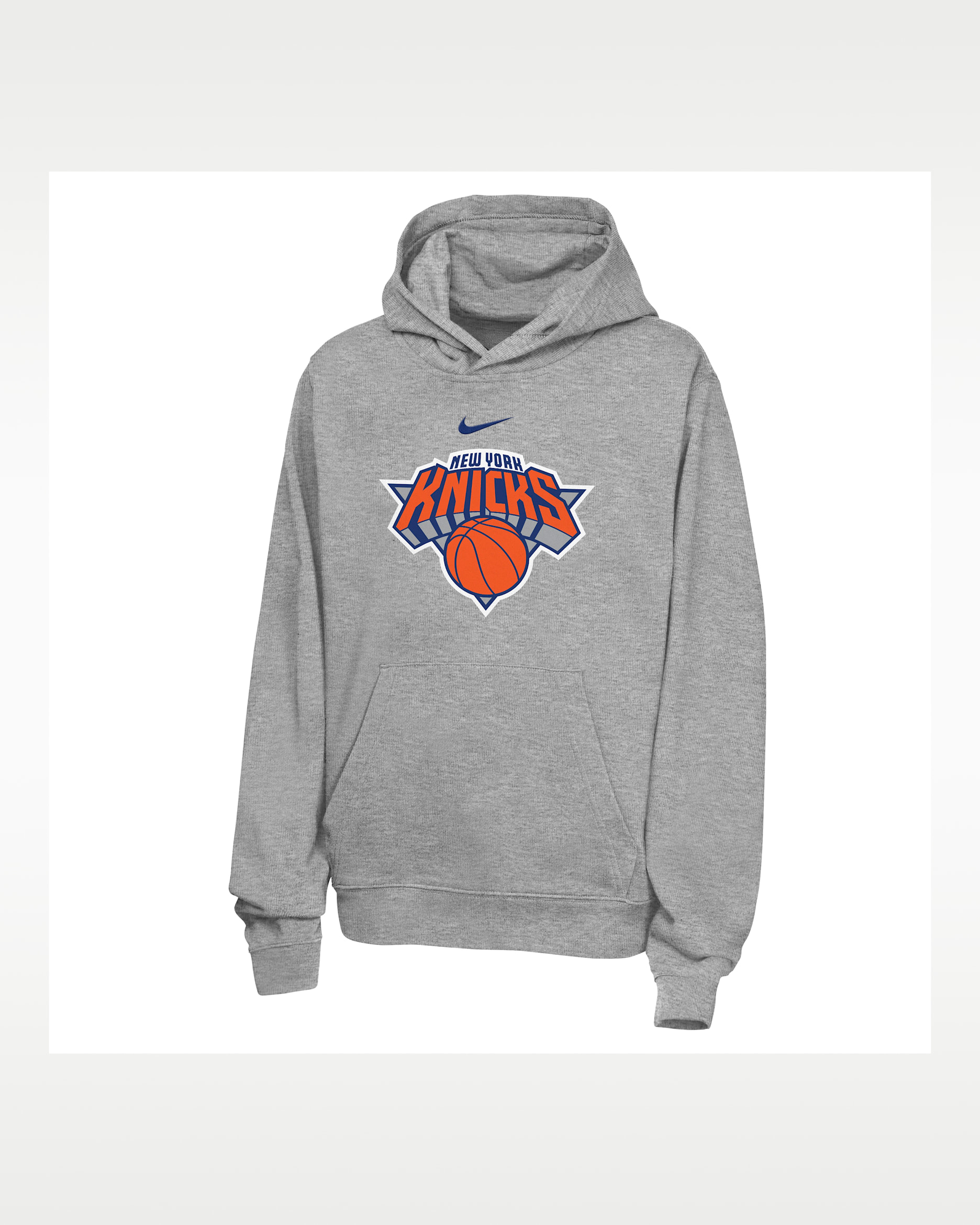 New York Knicks Older Kids' Nike NBA Pullover Hoodie - Dark Grey Heather