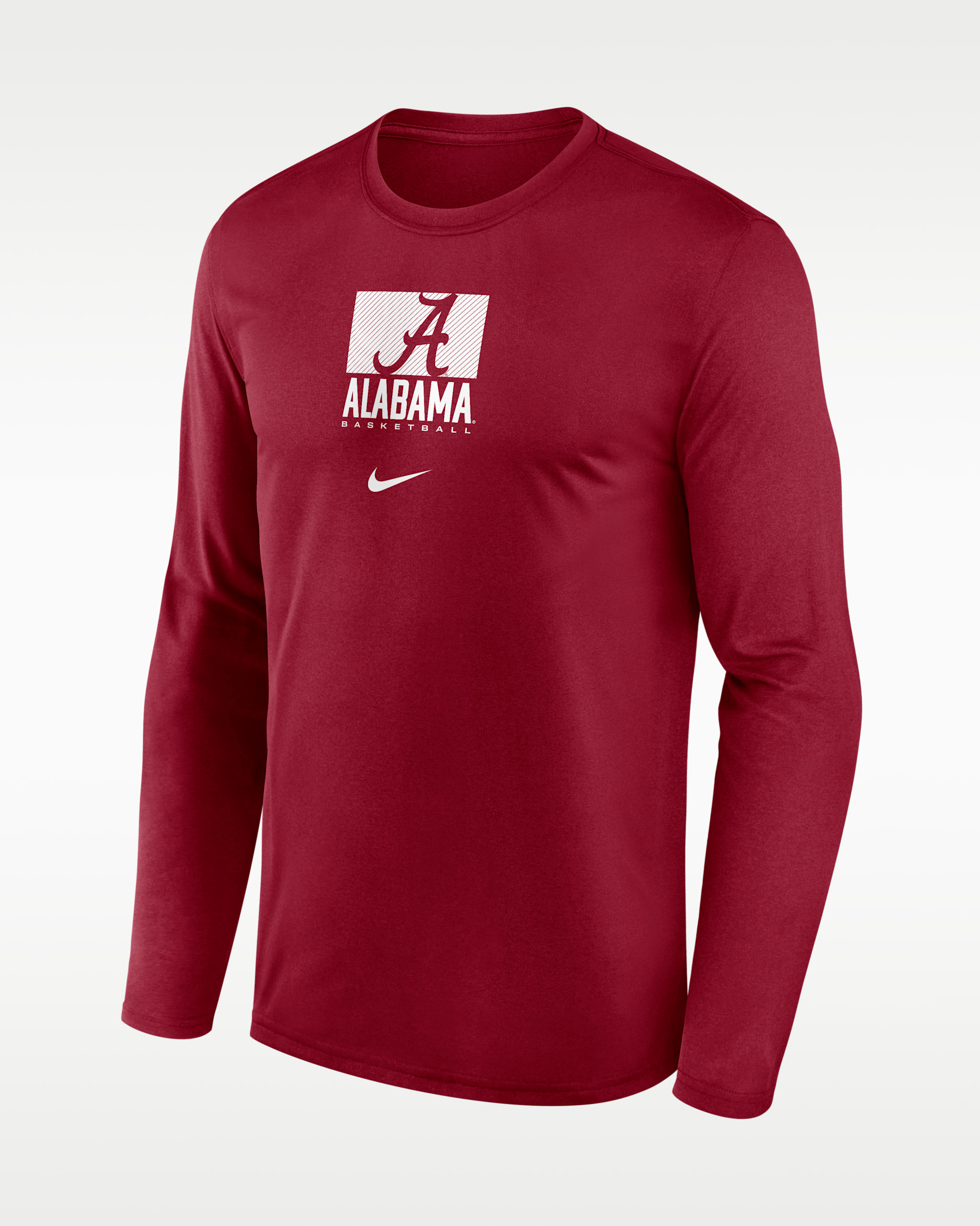 Alabama Courtside Men's Nike Dri-FIT College Long-Sleeve T-Shirt - Team Crimson