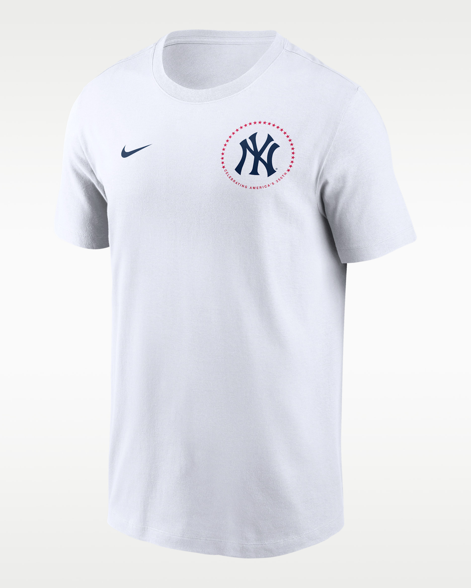 Playera Nike de la MLB para hombre New York Yankees USA 250 - Blanco