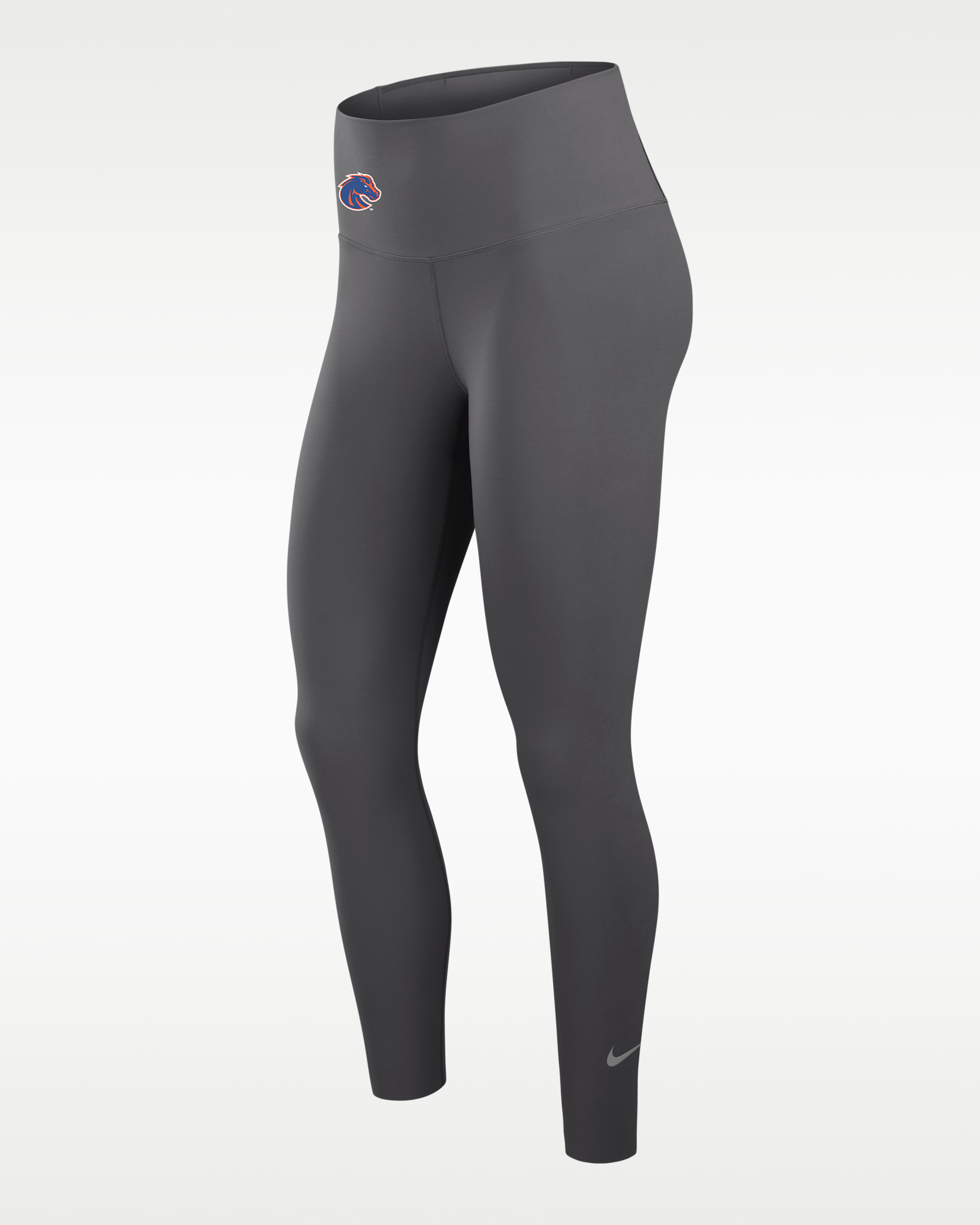 Boise State Primetime One Women's Nike Dri-FIT College High-Rise Leggings - Medium Ash