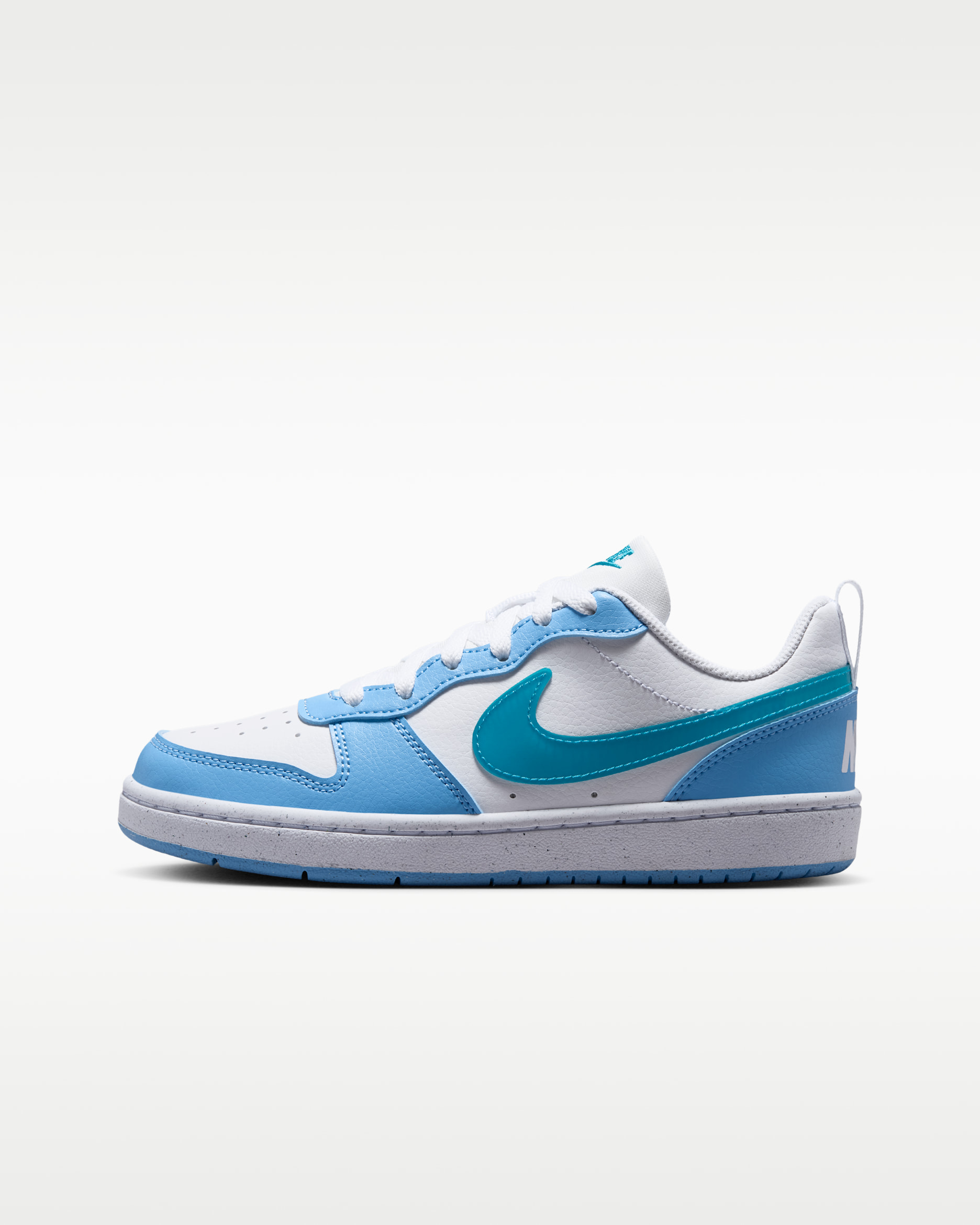 Nike Court Borough Low Older Kids' Shoes - White/Football Blue/Energy