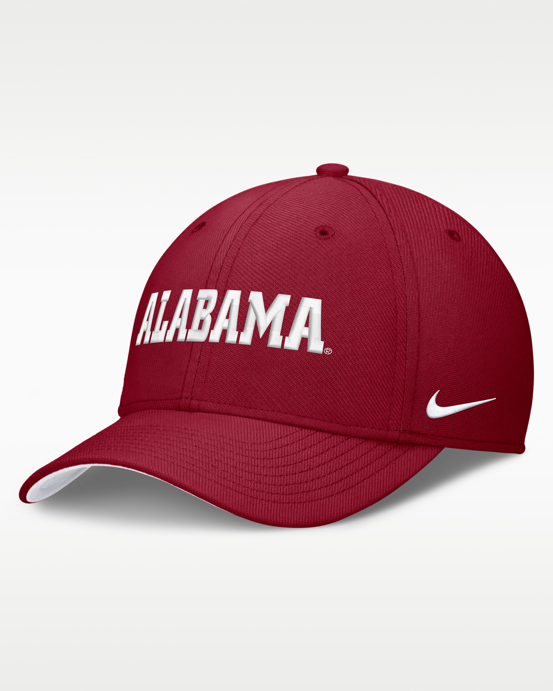 Alabama Classic Swooshflex Men's Nike Dri-FIT College Hat - Team Crimson