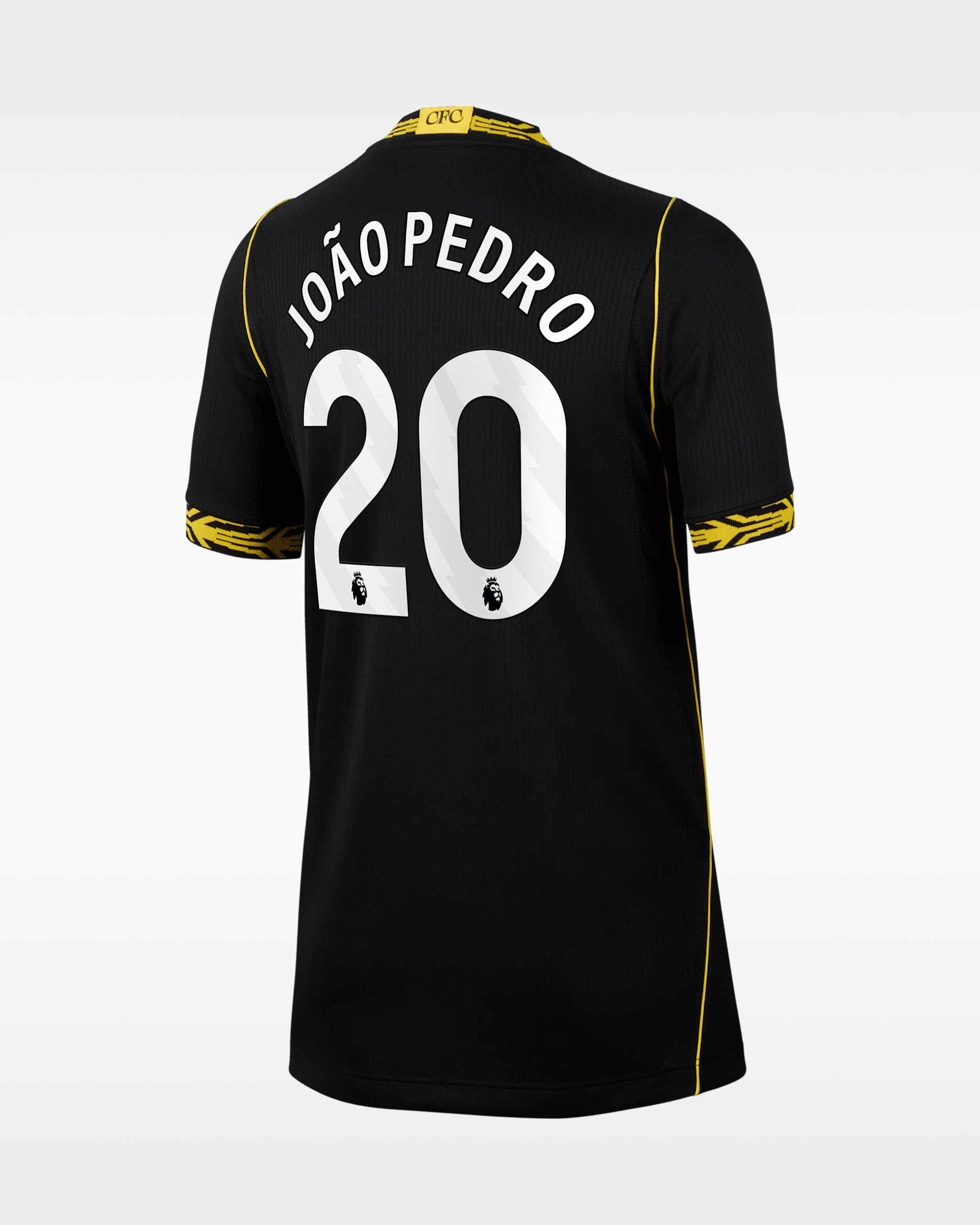 João Pedro Chelsea 2026/27 Stadium Away Big Kids' Nike Dri-FIT Soccer Jersey - Black