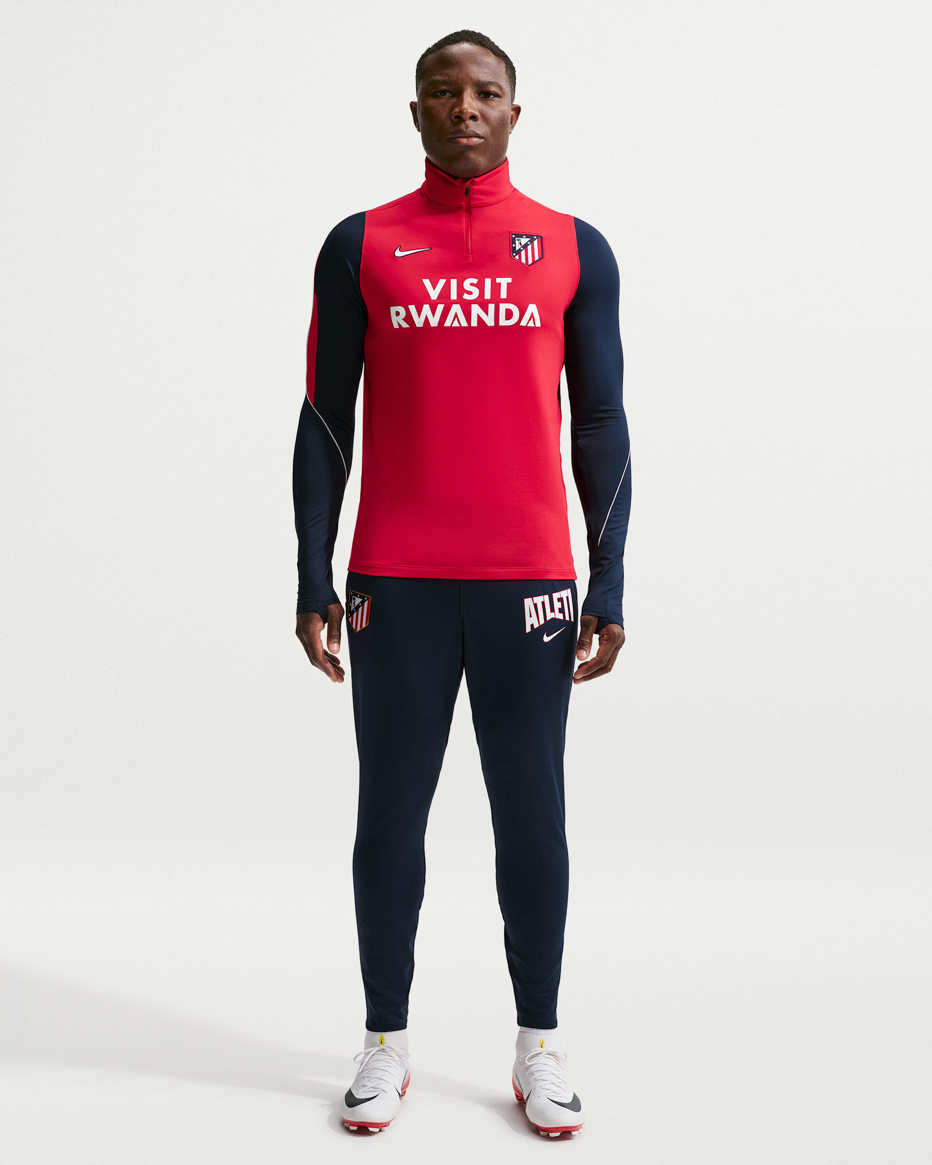 Atlético Madrid Strike Third Nike Dri-FIT Strick-Fußballhose für Herren - Obsidian/Obsidian/Weiß