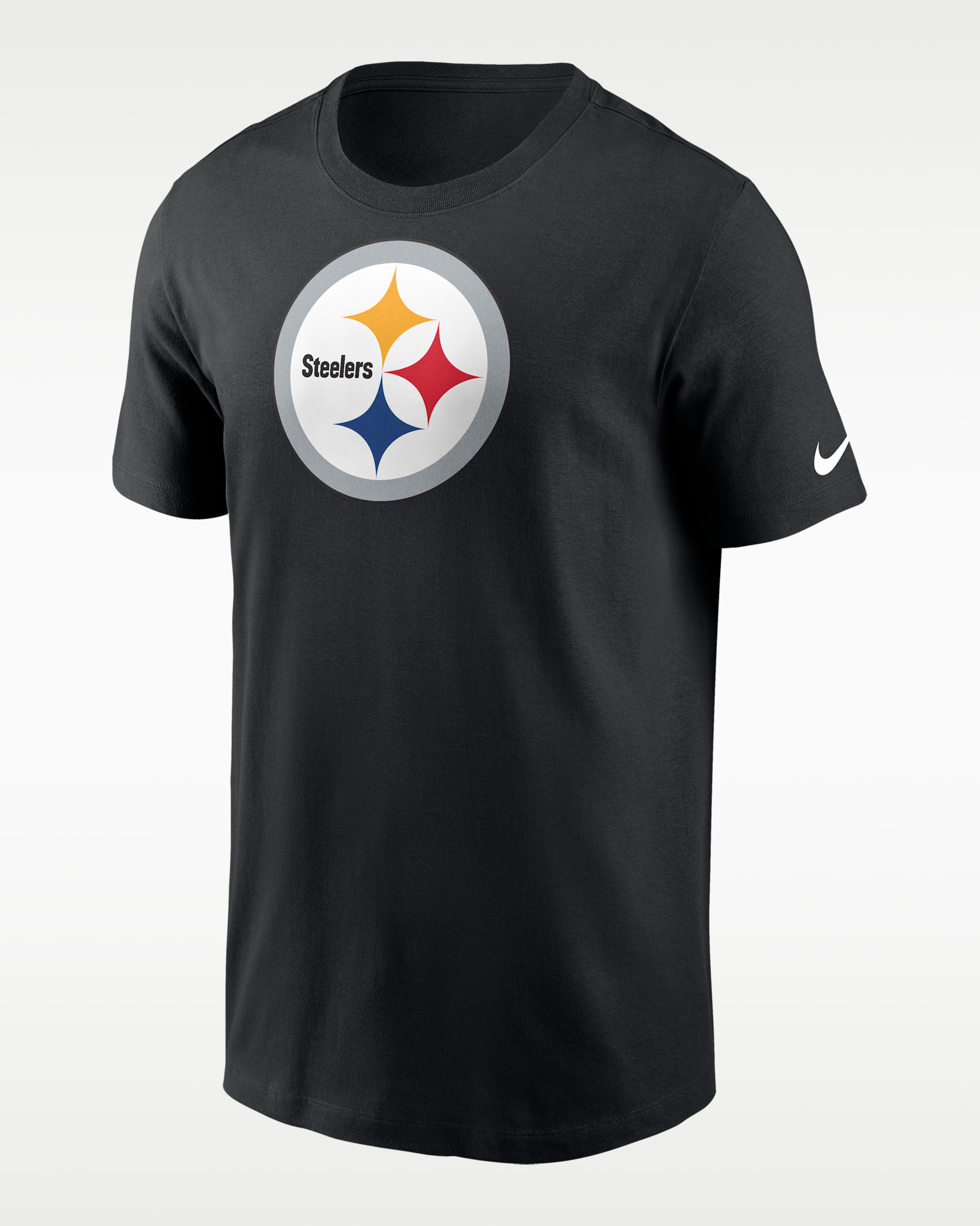 Playera para hombre Nike Logo Essential (NFL Pittsburgh Steelers) - Negro