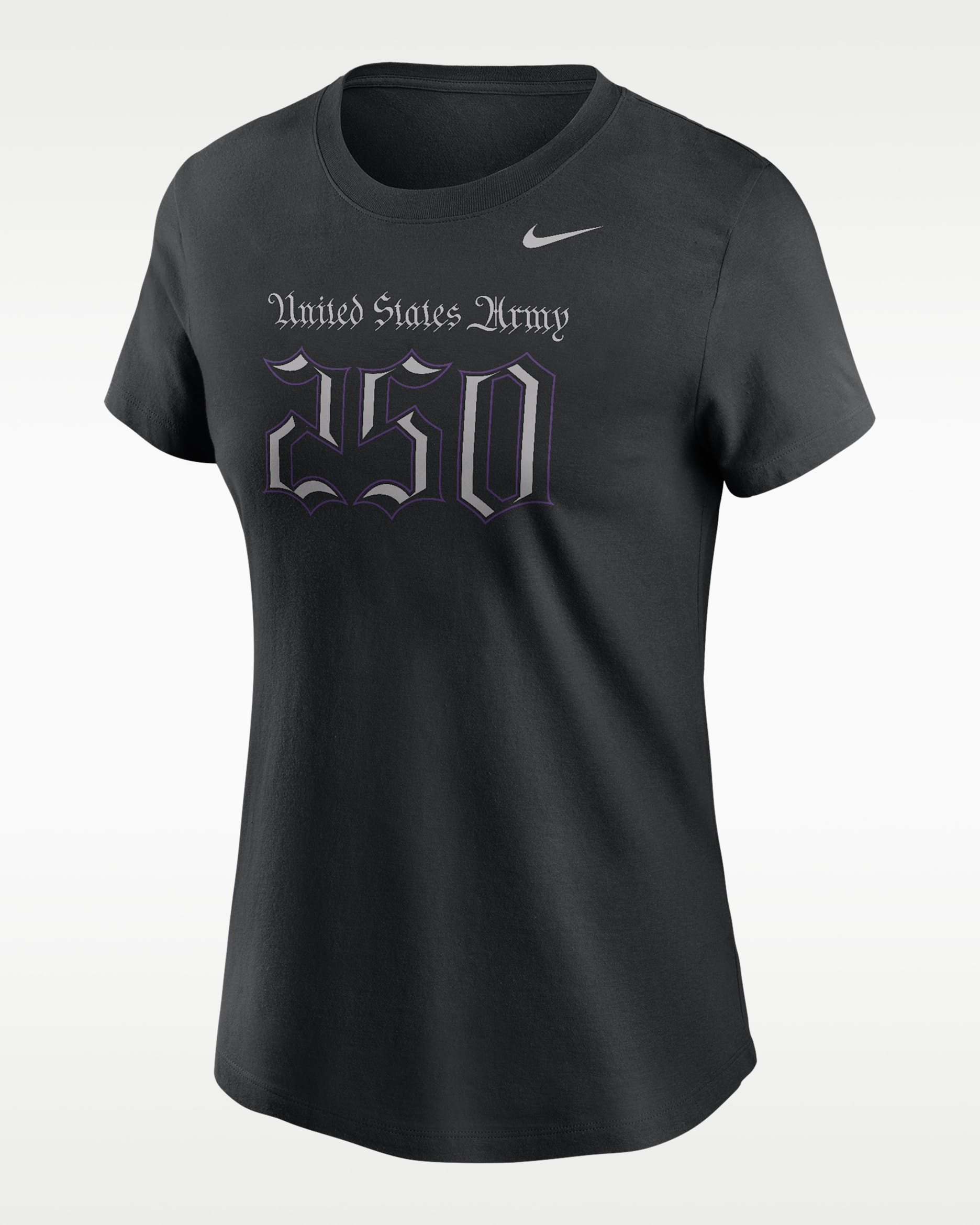 Army Rivalry 250th Anniversary Women's Nike College T-Shirt - Black