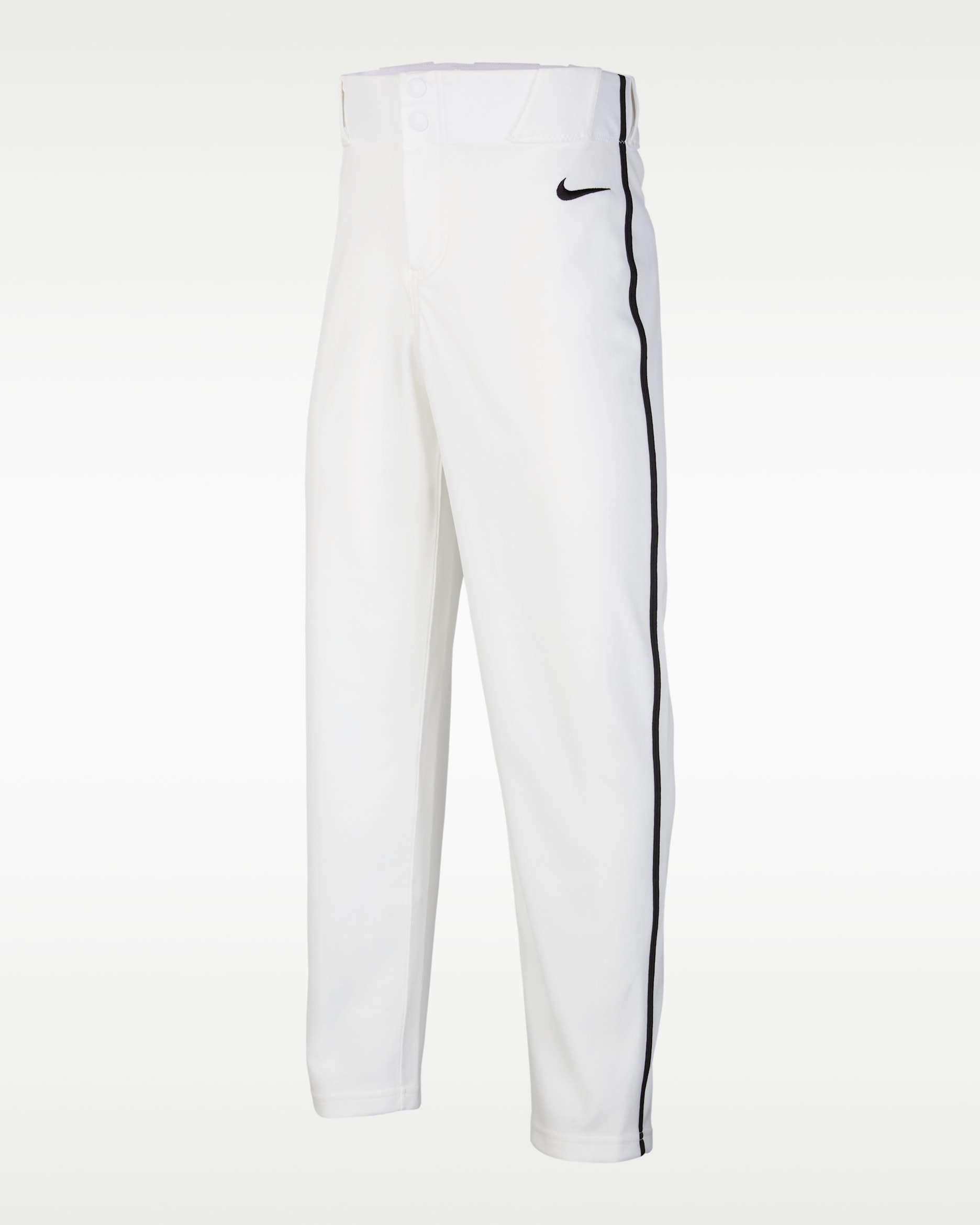 Nike Vapor Select 2 Big Kids' Piped Baseball Pants - White/Black/Black