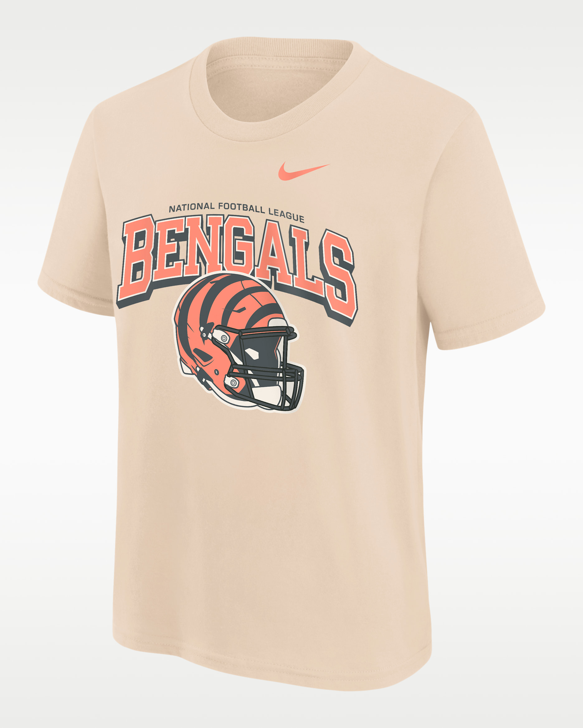 Cincinnati Bengals Vintage Mod Easy Lane Big Kids' Nike NFL Short-Sleeve T-Shirt - Natural