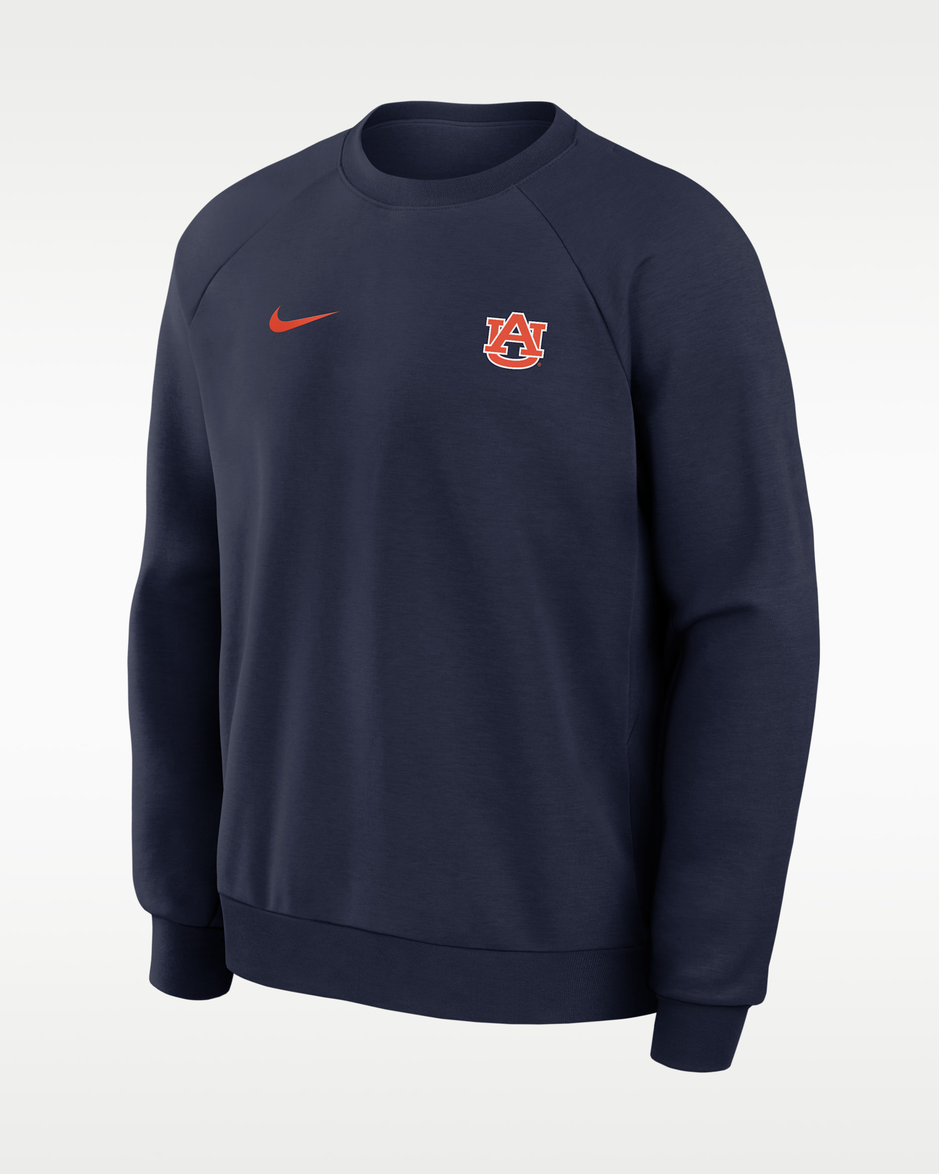 Auburn Premium Performance Men's Nike Dri-FIT College Pullover Crew - College Navy