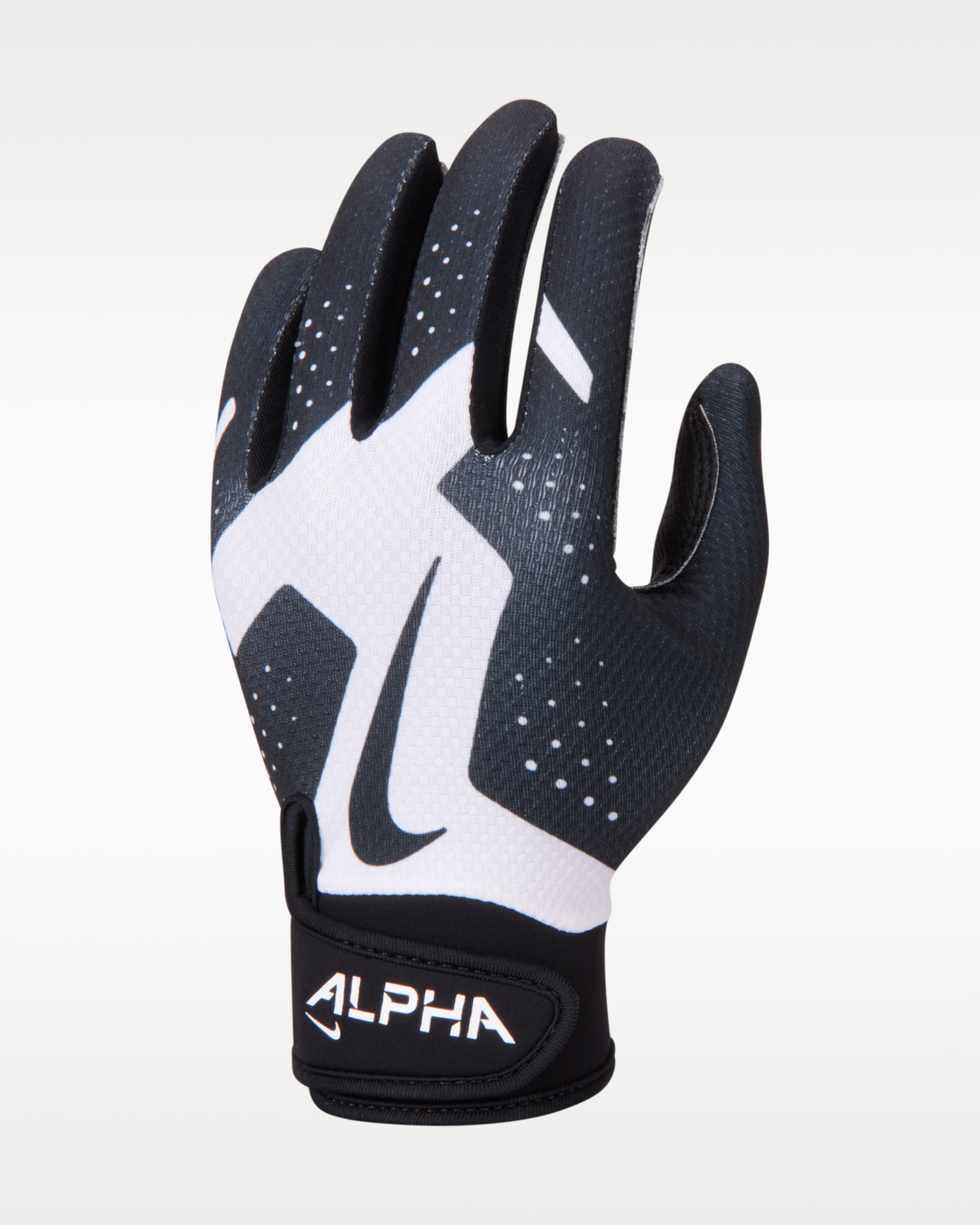 Nike Alpha 2.0 Kids' T-Ball Batting Gloves - White/Black/Black