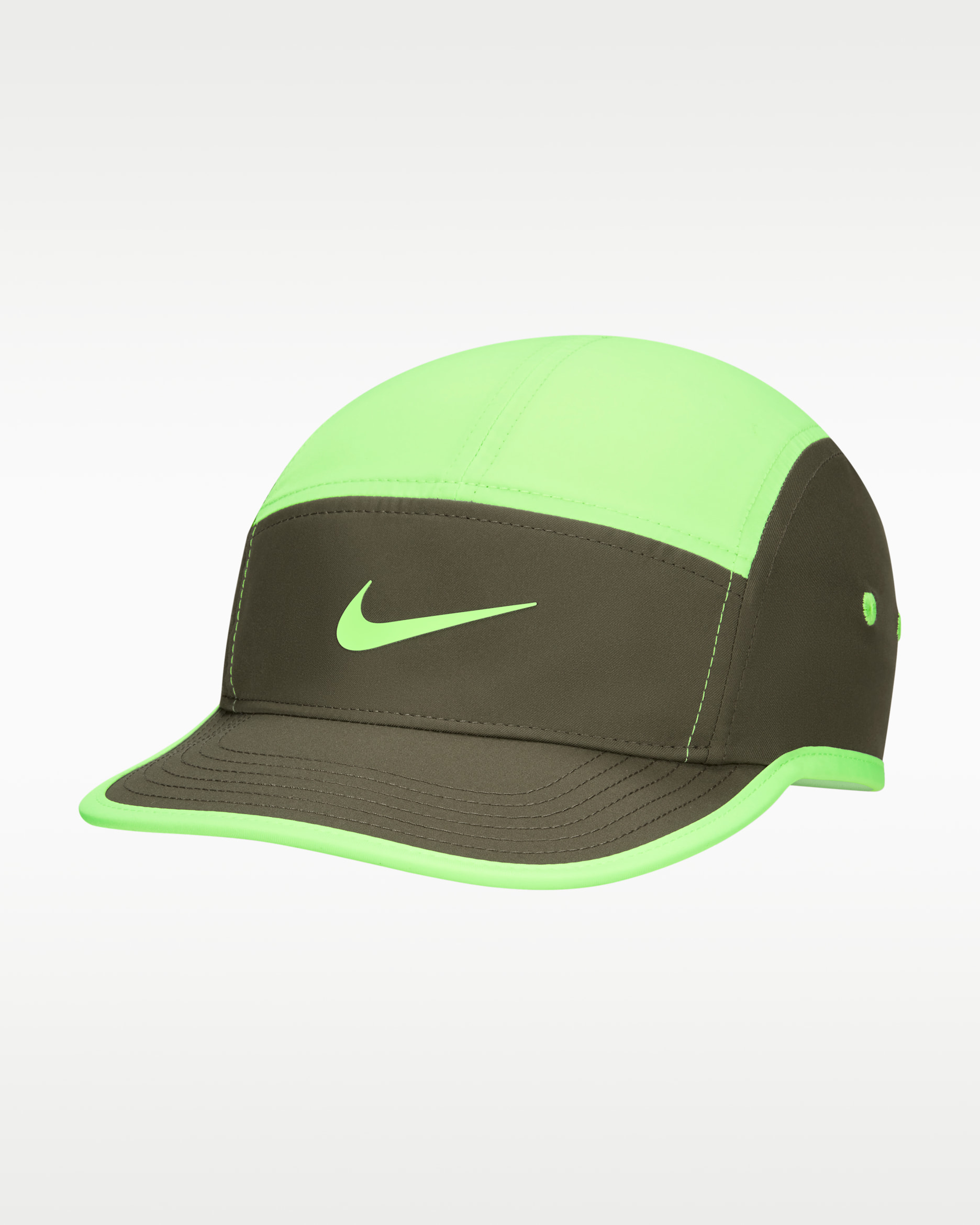 Nike Fly Dri-FIT Unstructured Swoosh Cap - Lime Blast/Medium Olive/Medium Olive/Lime Blast