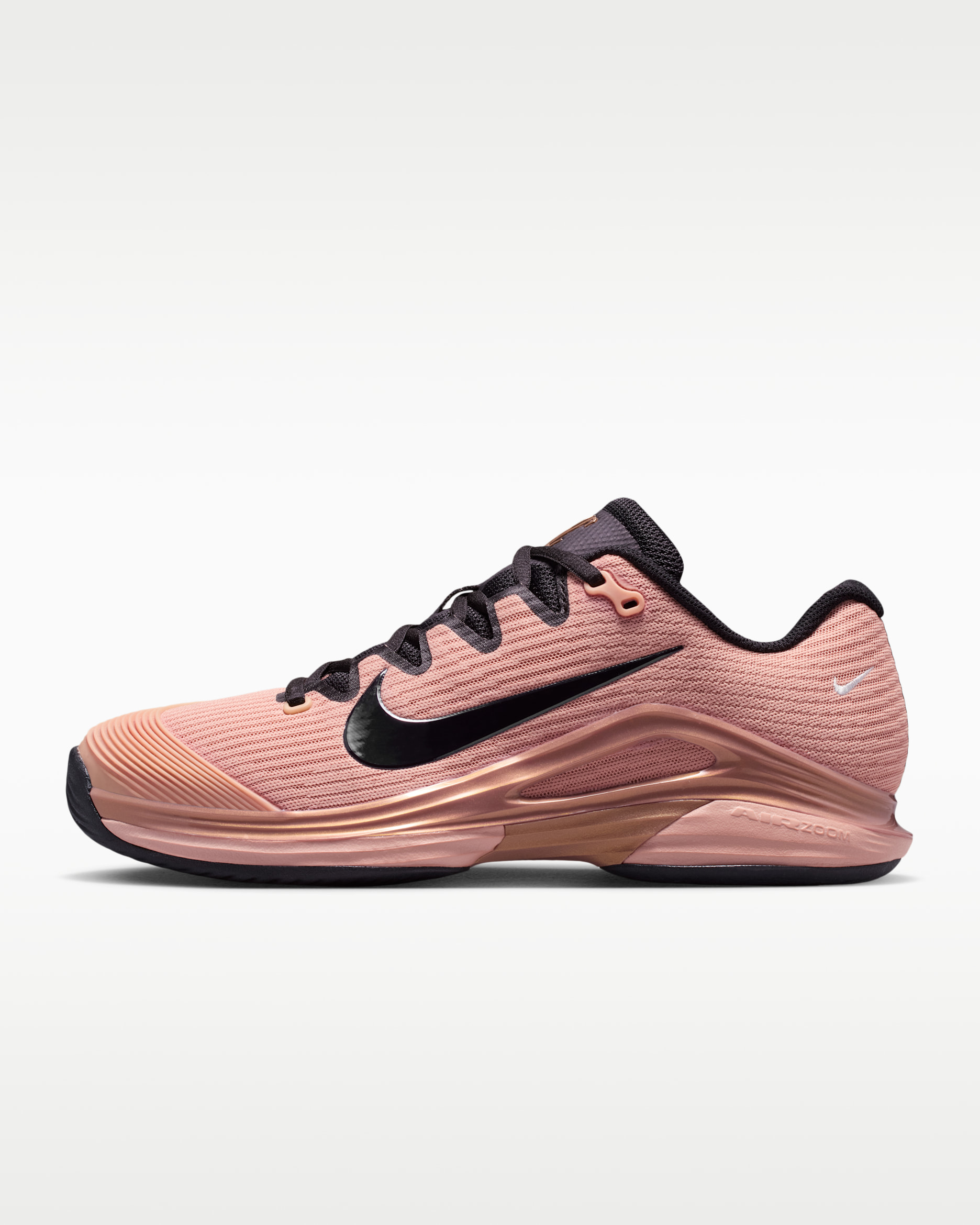 Nike Vapor 12 PRM Women's Hard Court Tennis Shoes - Metallic Red Bronze/Pure Platinum/Black