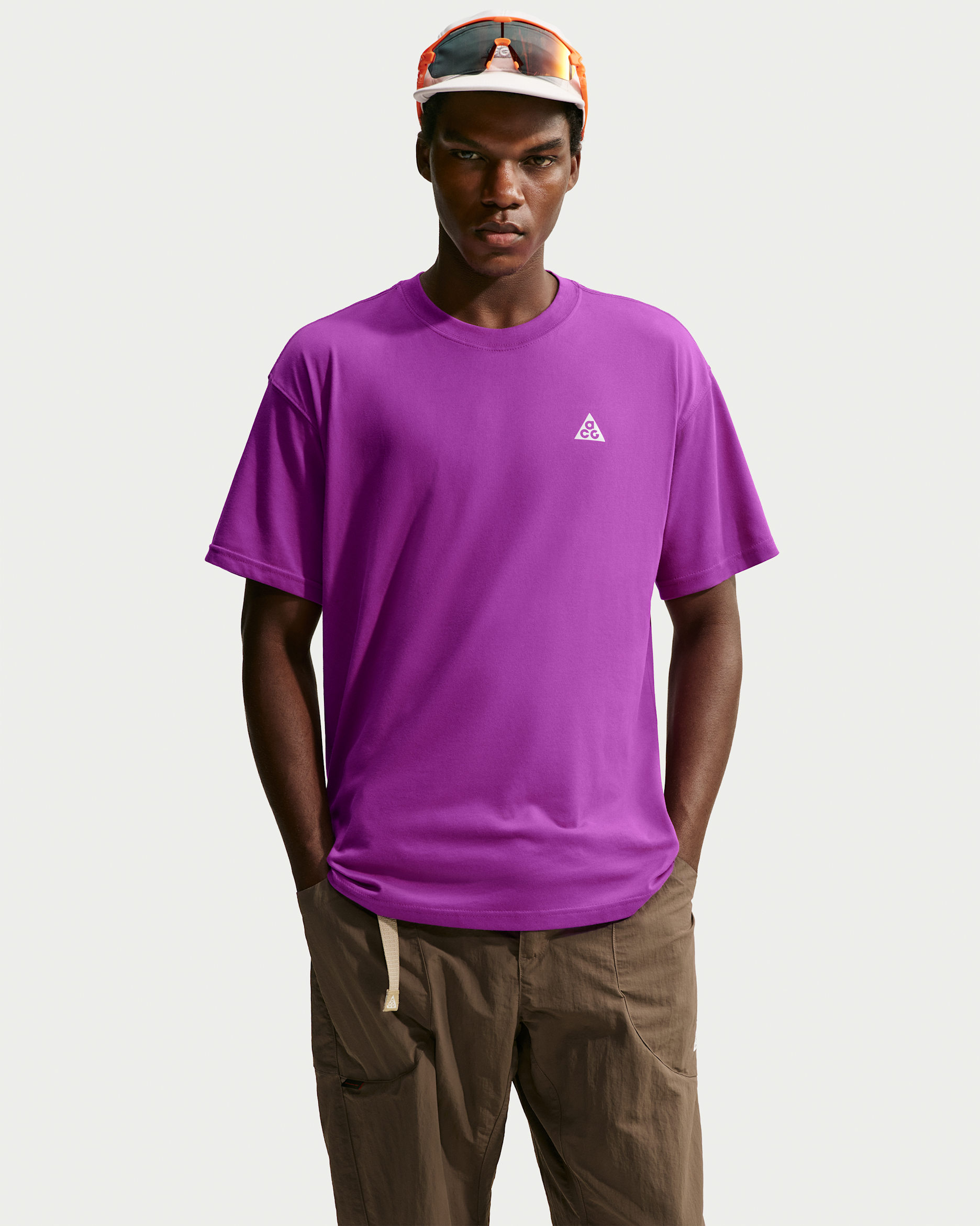 Nike ACG Men's Dri-FIT T-Shirt - Bold Berry/Summit White
