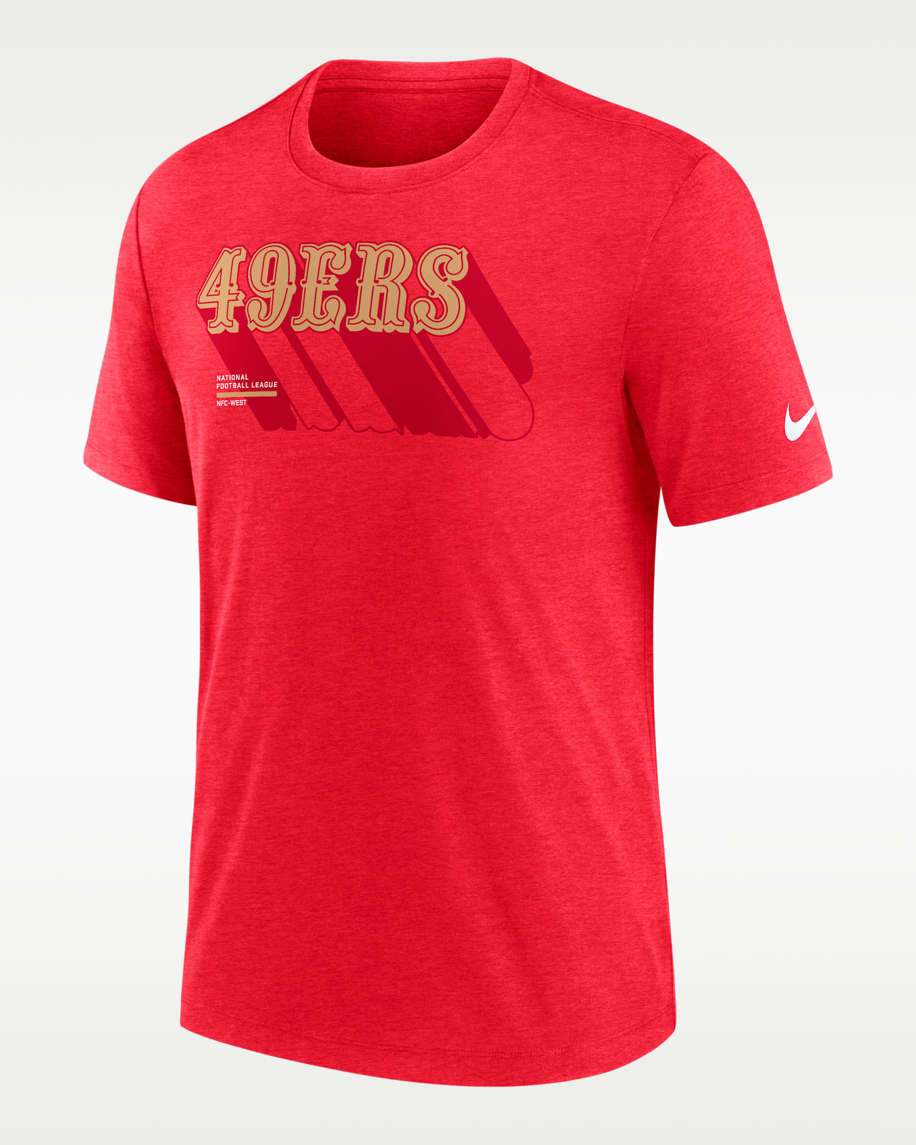 Playera Nike de la NFL para hombre San Francisco 49ers Long Pass - Escarlata