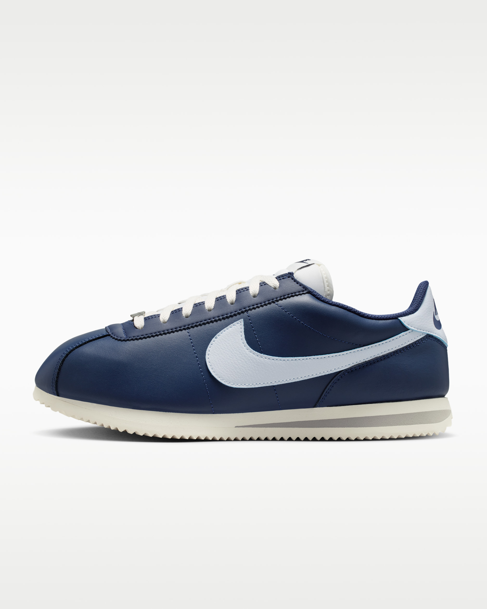 Nike Cortez Leather Men's Shoes - Midnight Navy/Sail/Light Smoke Grey/Football Grey