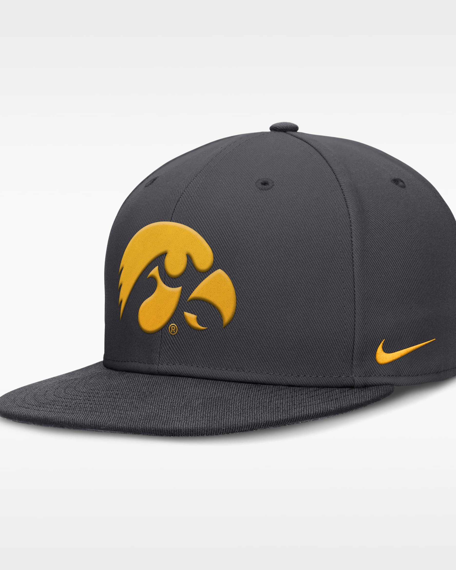 Iowa Pro Men's Nike Dri-FIT College Fitted Hat - Anthracite