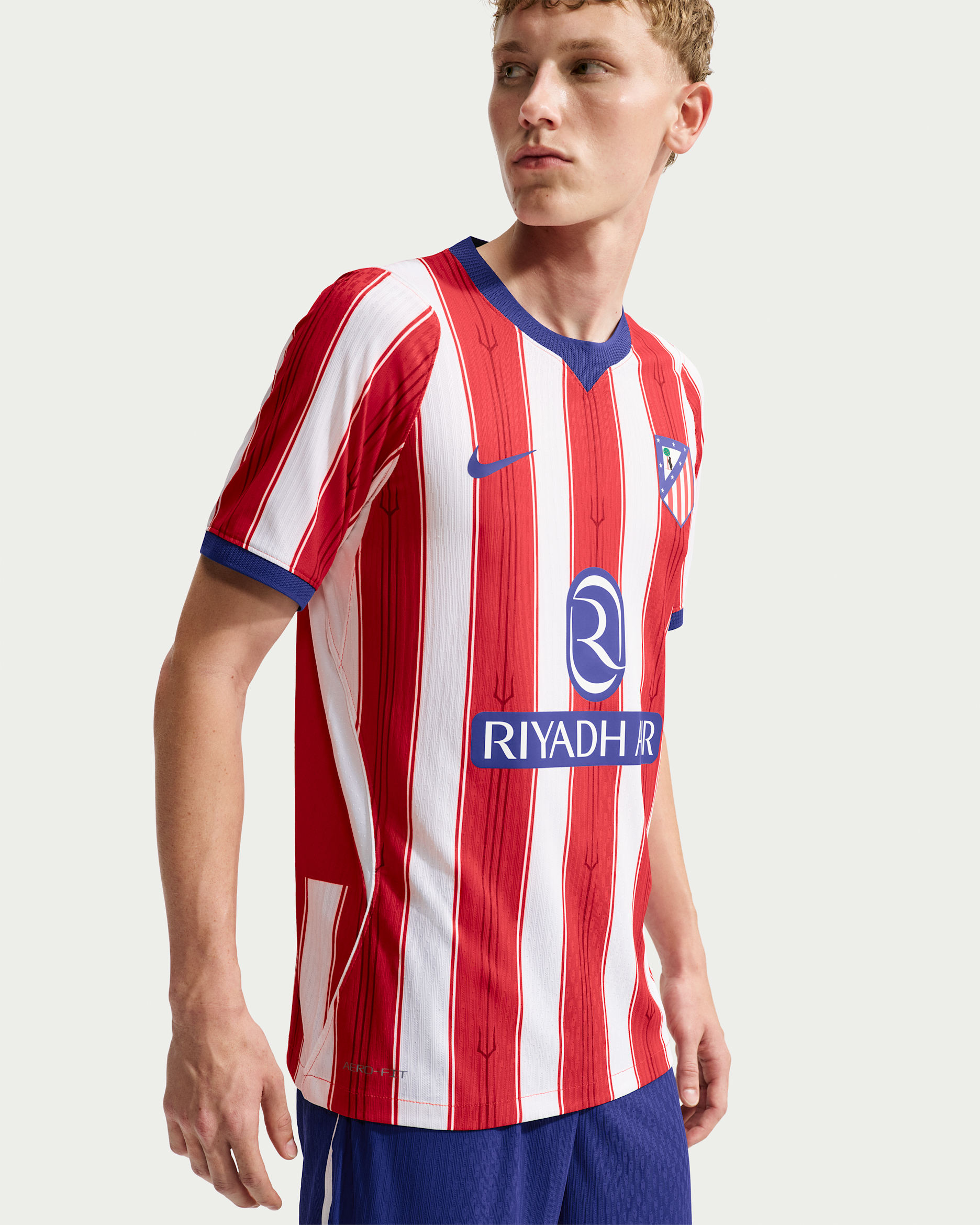 Atlético Madrid 2026/27 Match Home Men's Nike Aero-FIT Football Authentic Shirt - White/University Red/Deep Royal Blue/Deep Royal Blue