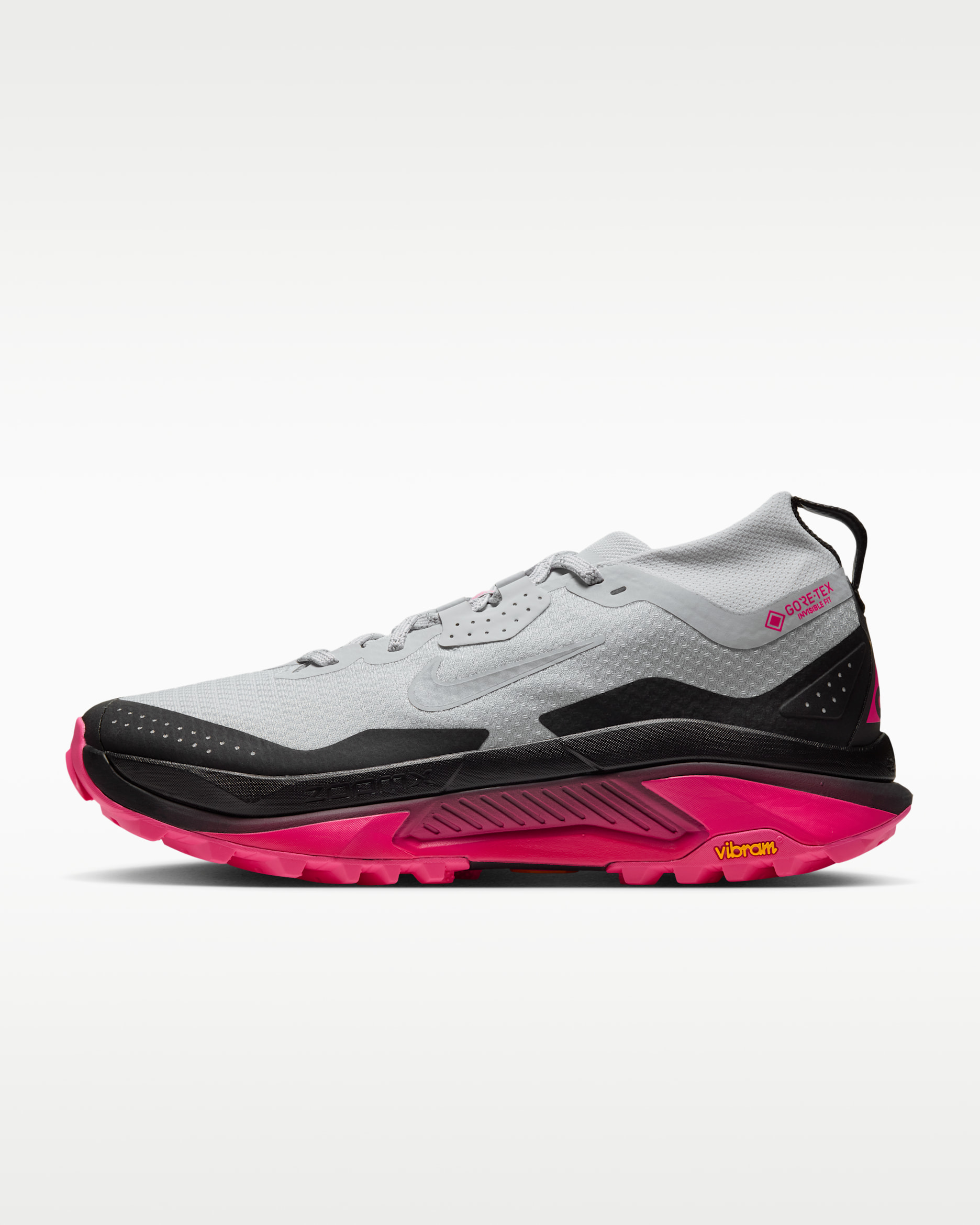 Vattentät terränglöparsko ACG Zegama Trail GORE-TEX för män - Pure Platinum/Svart/Hyper Pink/Wolf Grey